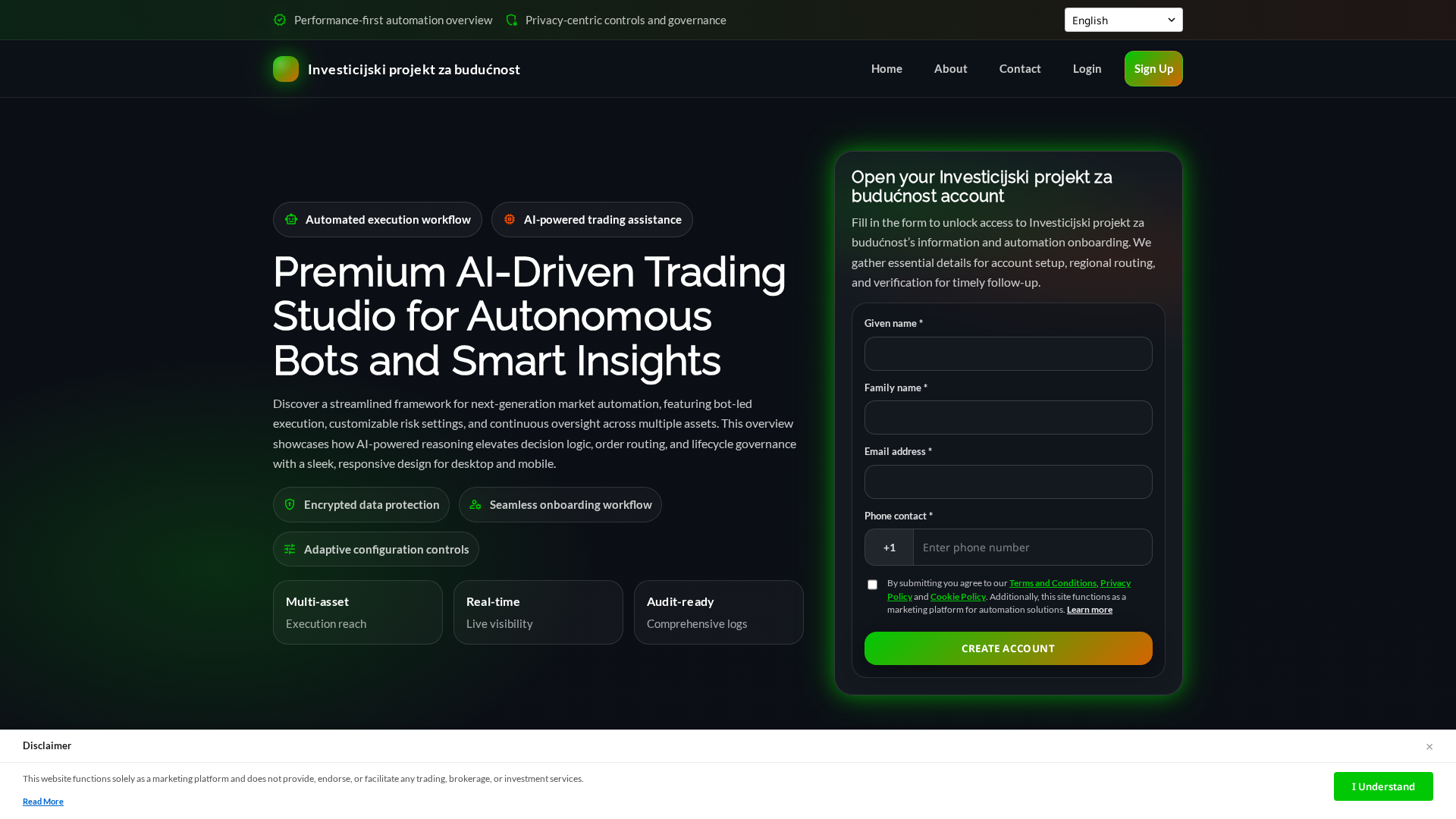 Screenshot of investicijskiprojekt.cyou