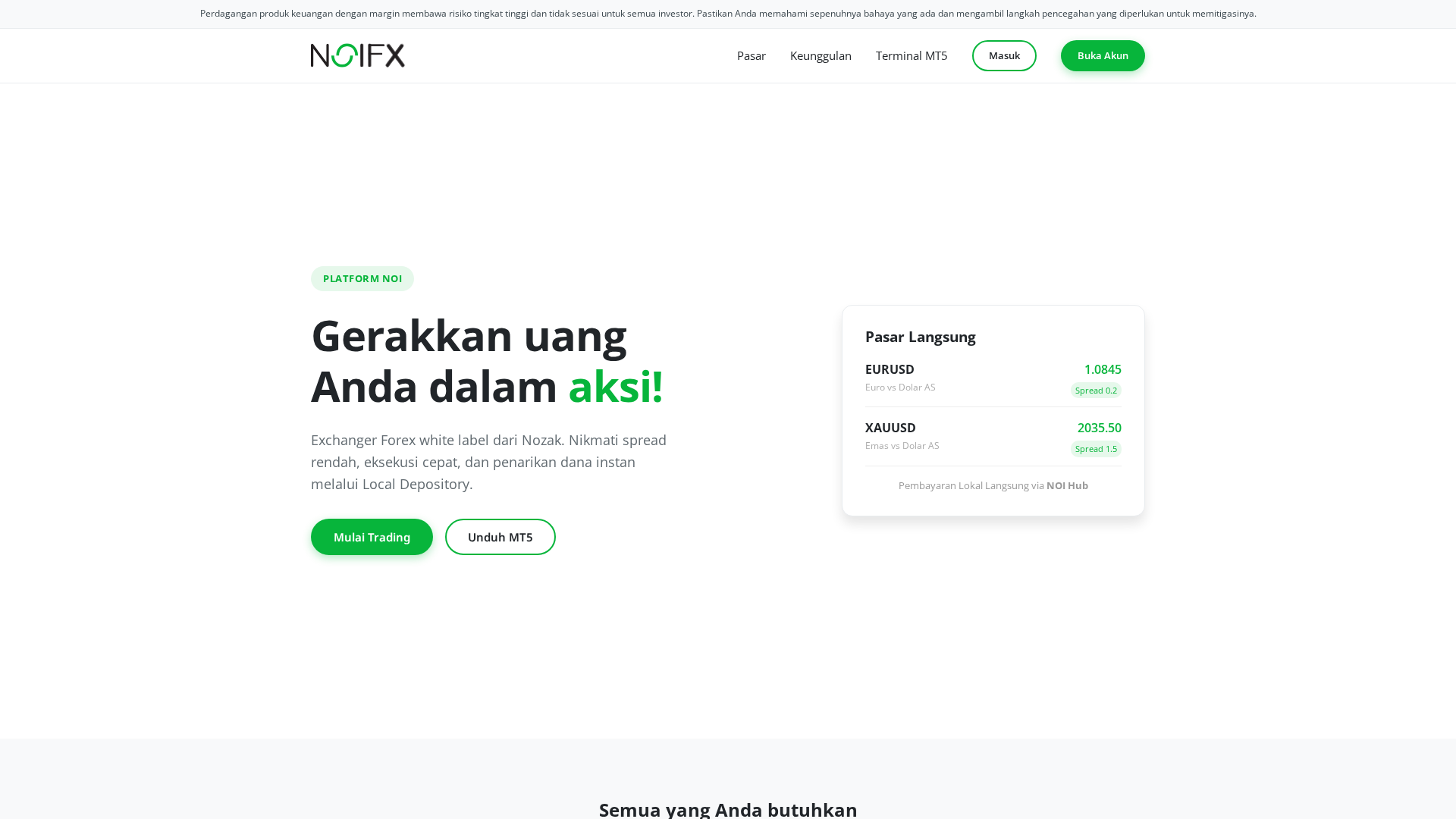 Screenshot of noifx.net