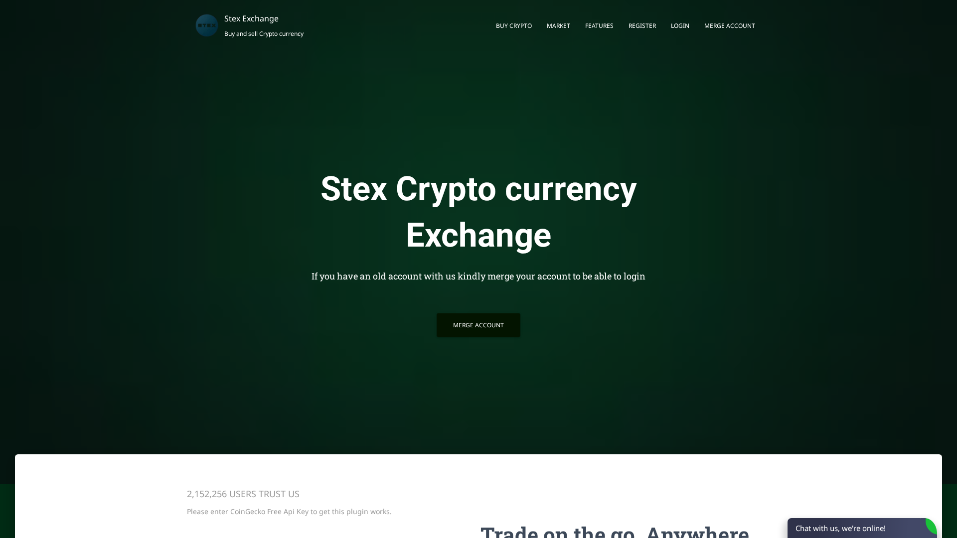 Screenshot of stexchange.us.com