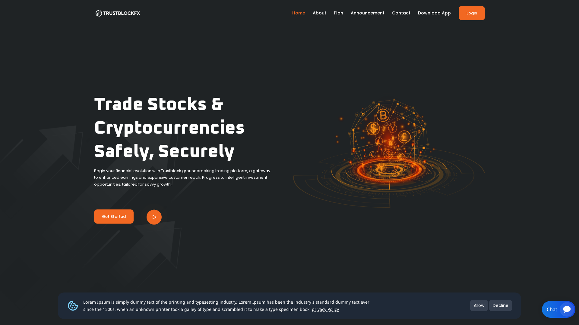 Screenshot of trustblockfx.com