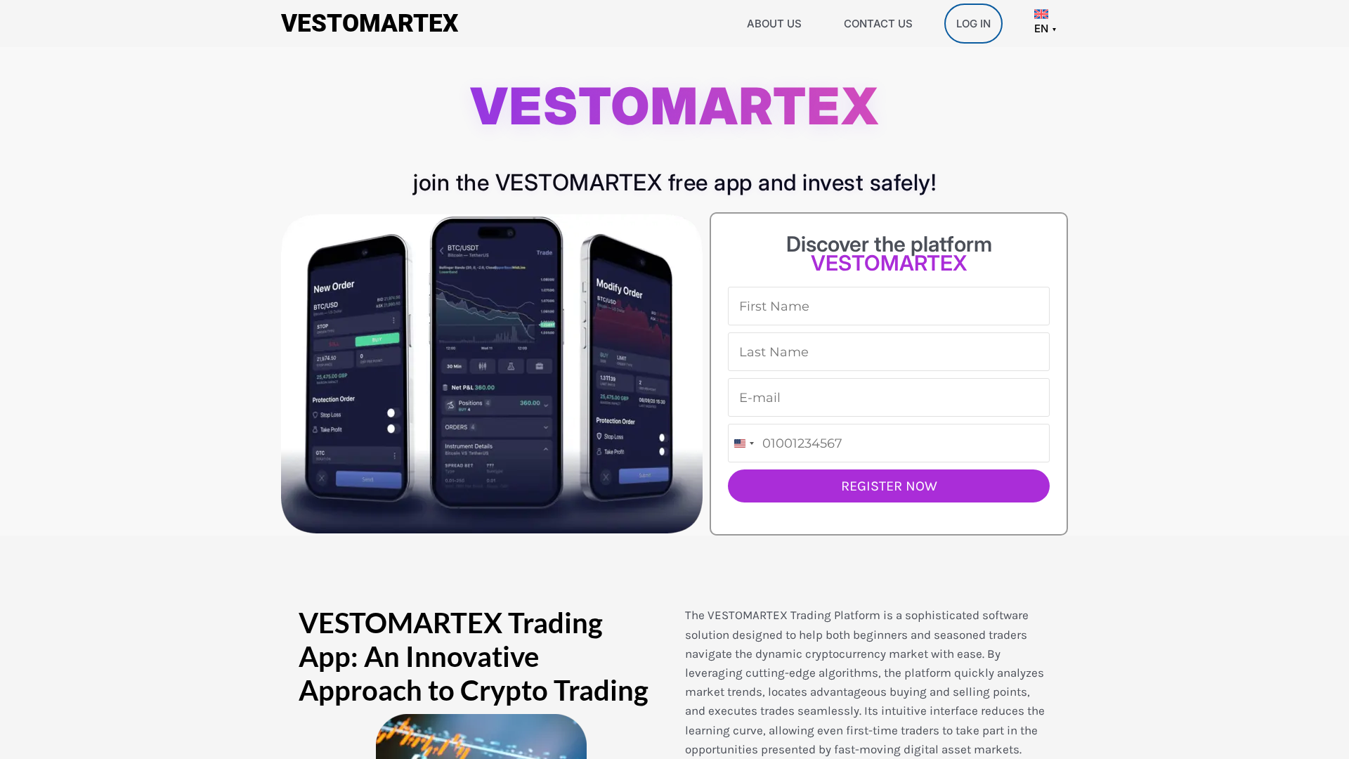Screenshot of vestomartex.net