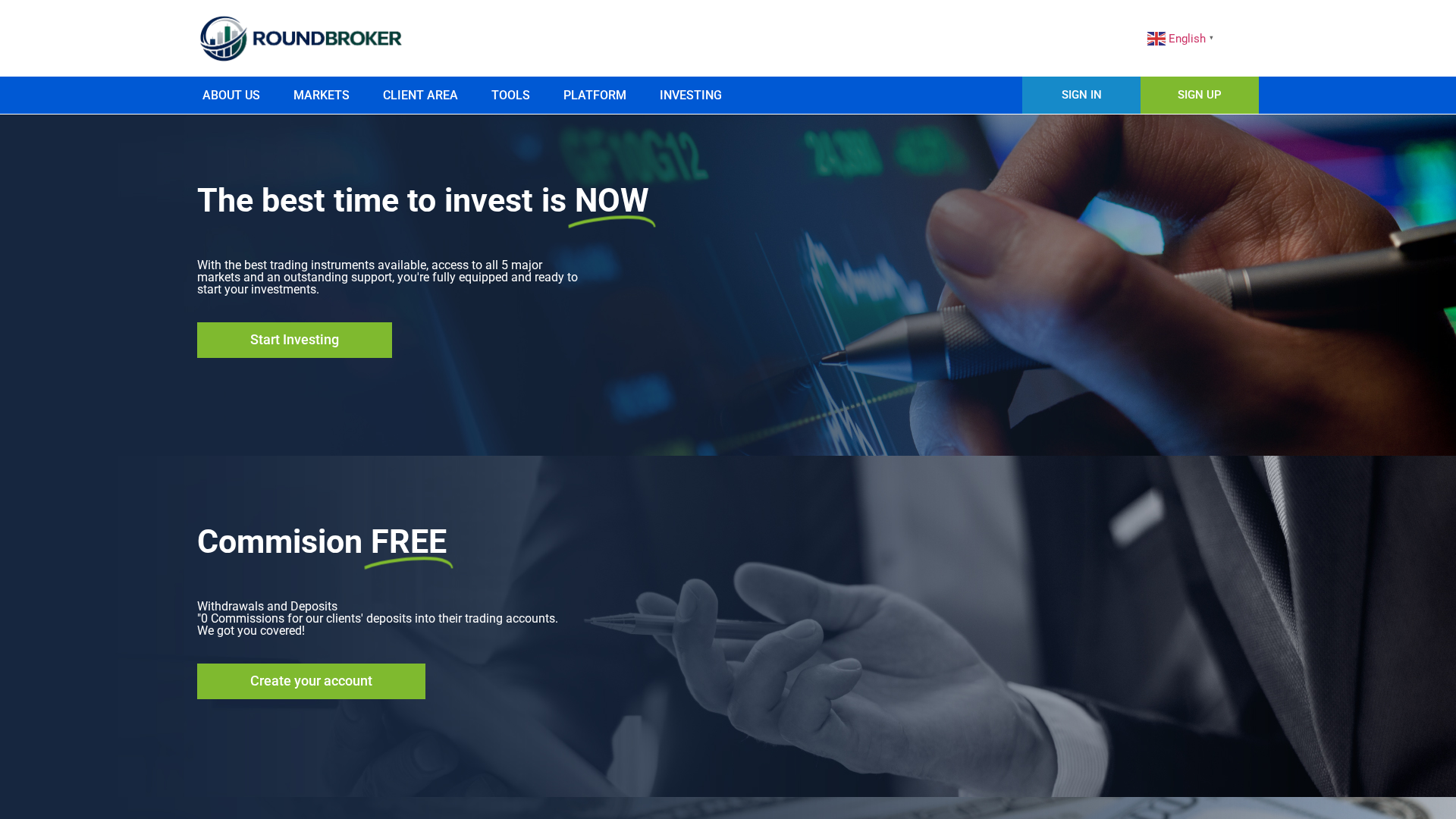 Screenshot of roundbroker.com