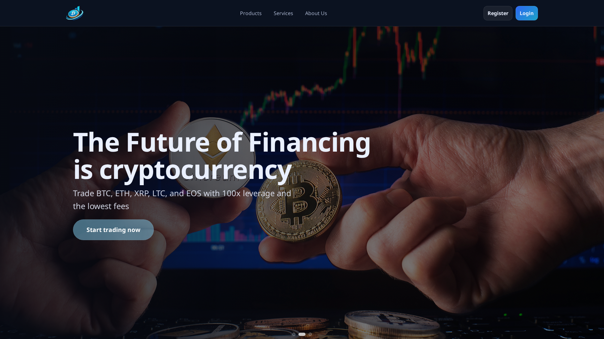 Screenshot of cryptoearnings.org