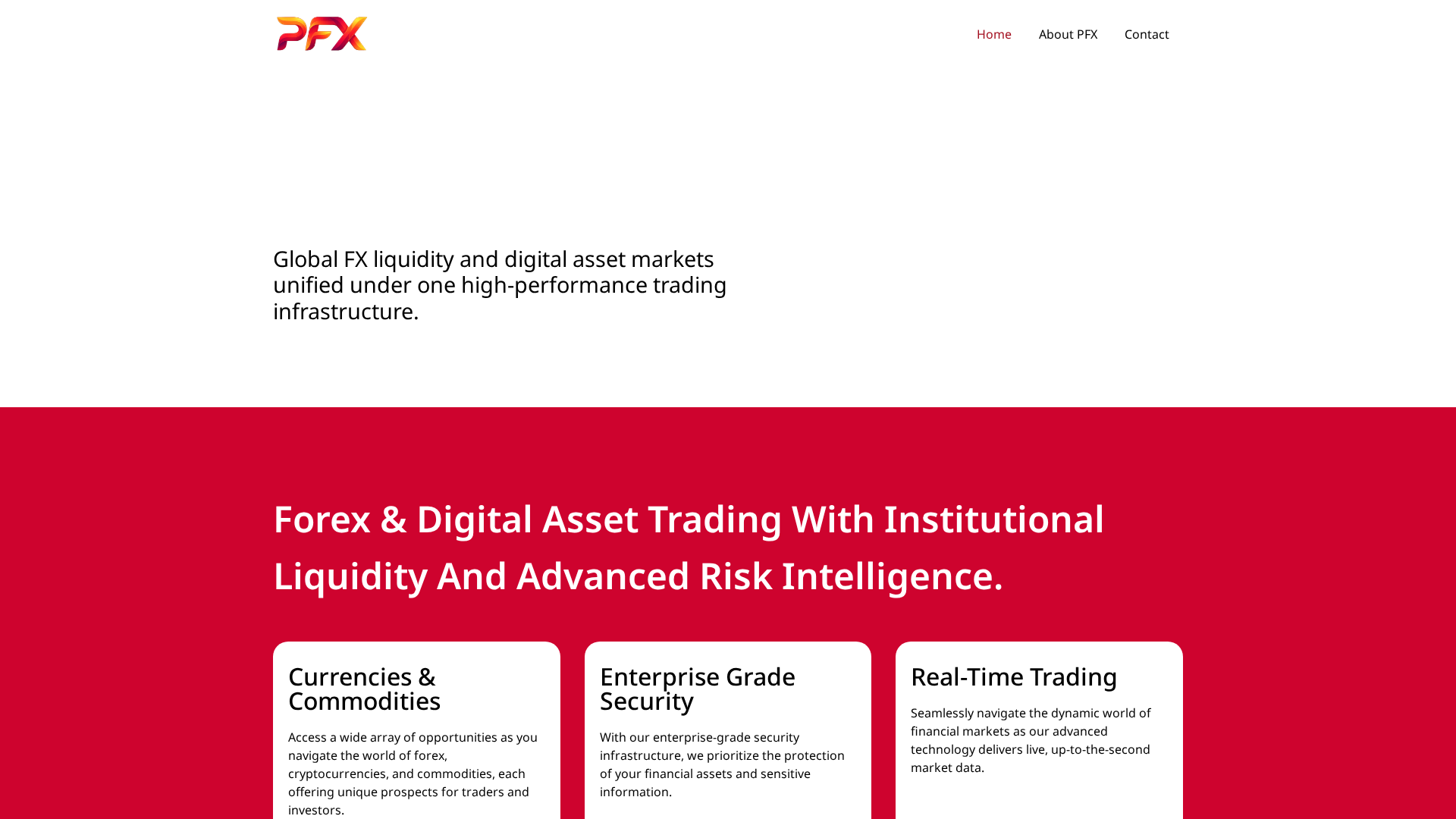 Screenshot of phoenixfx.net