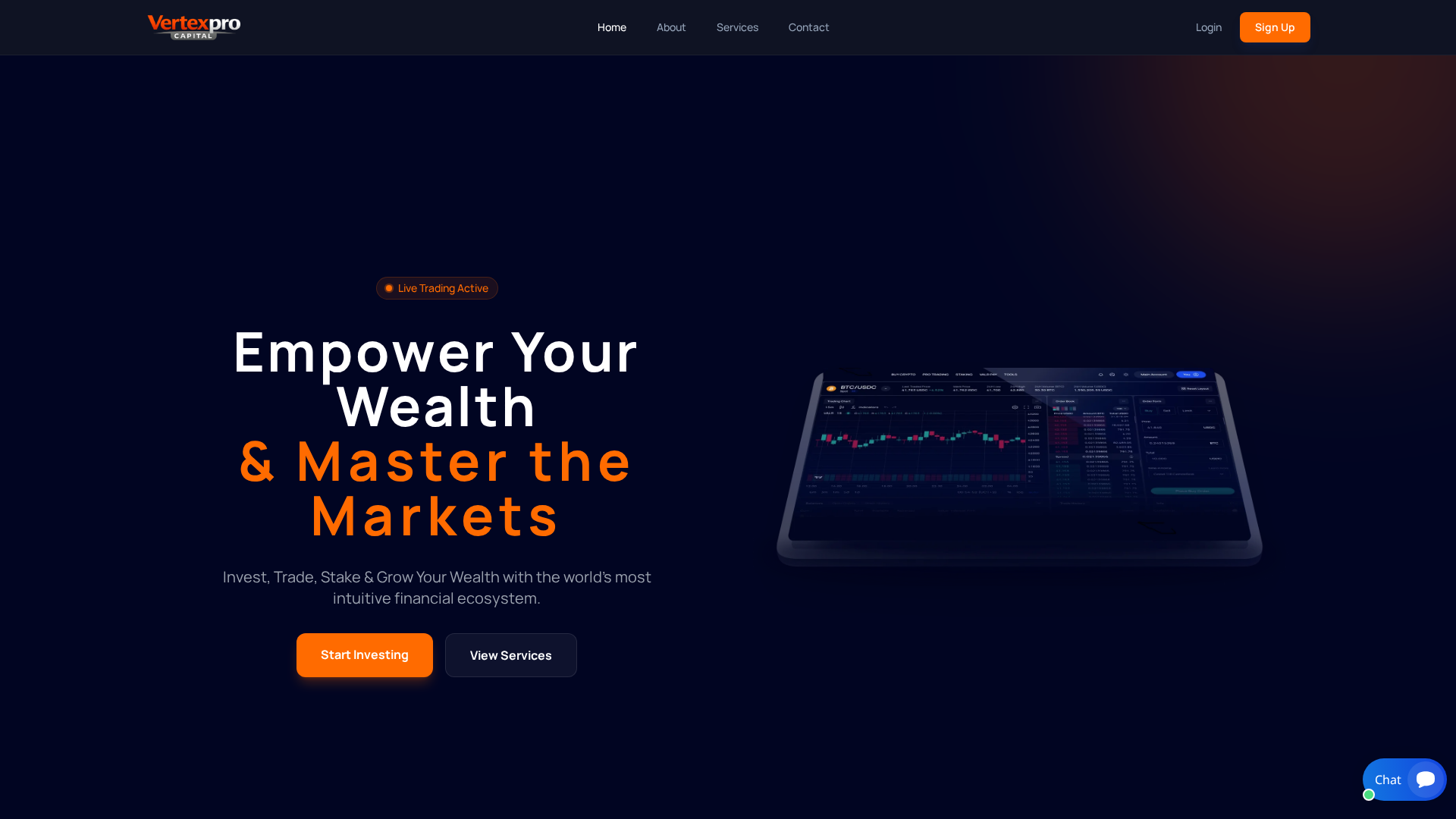 Screenshot of vertexprocapital.com