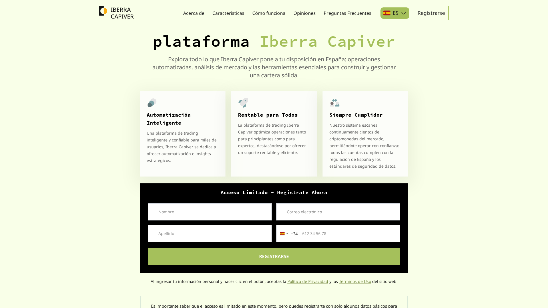 Screenshot of iberra-capiver.com