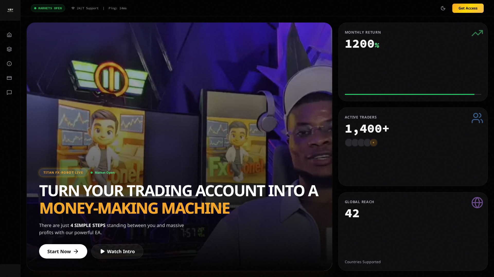 Screenshot of fxcolonelpipsnetwork.com