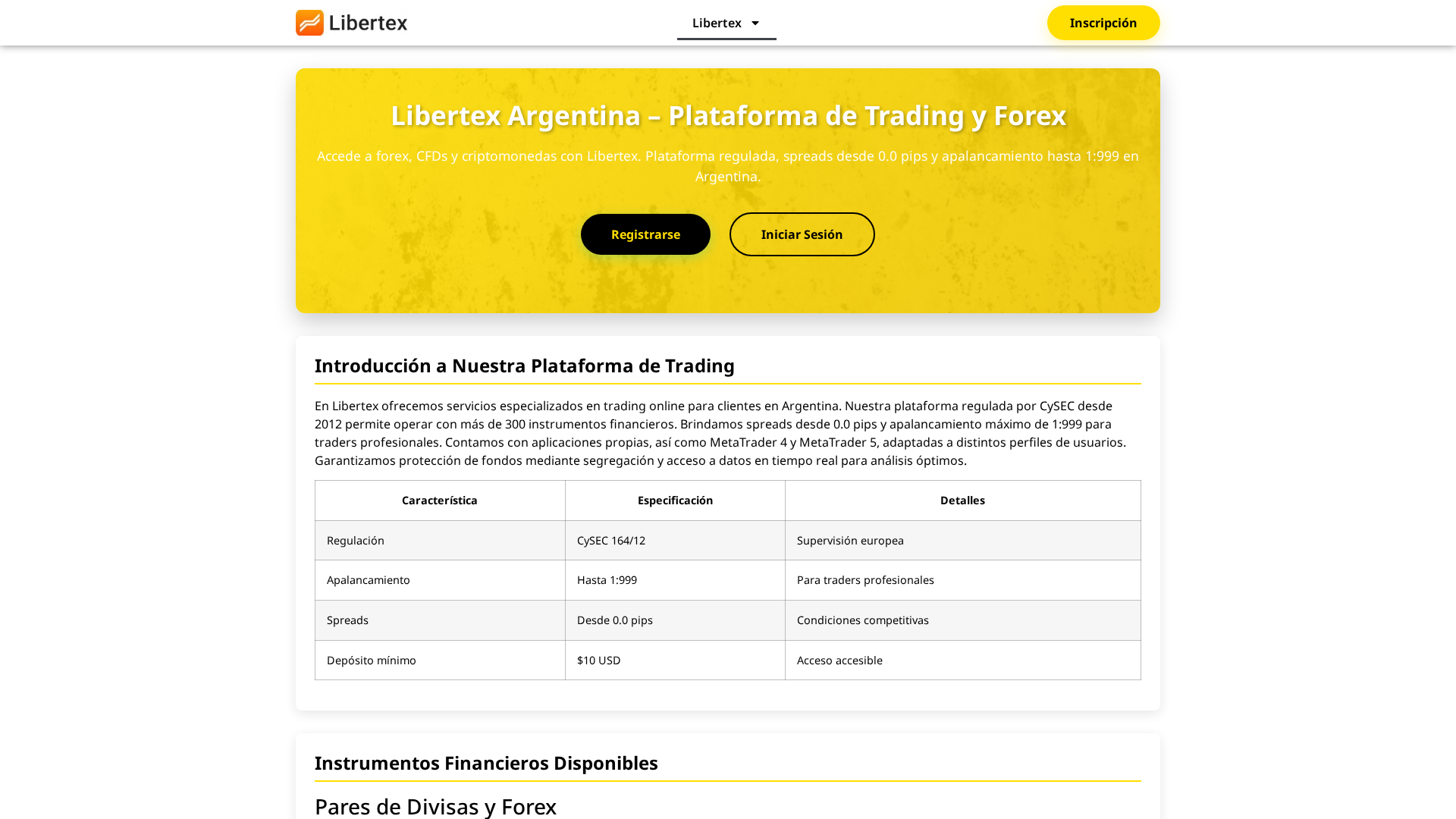 Screenshot of libtrading-argentina.com