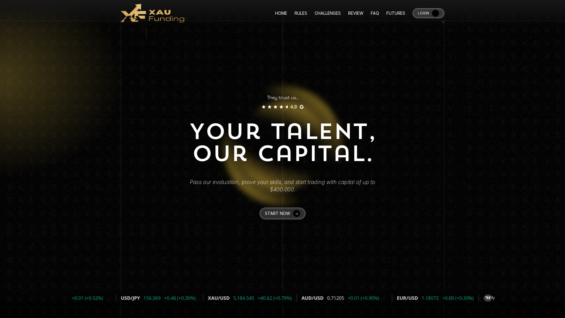 Screenshot of myxaufunding.com