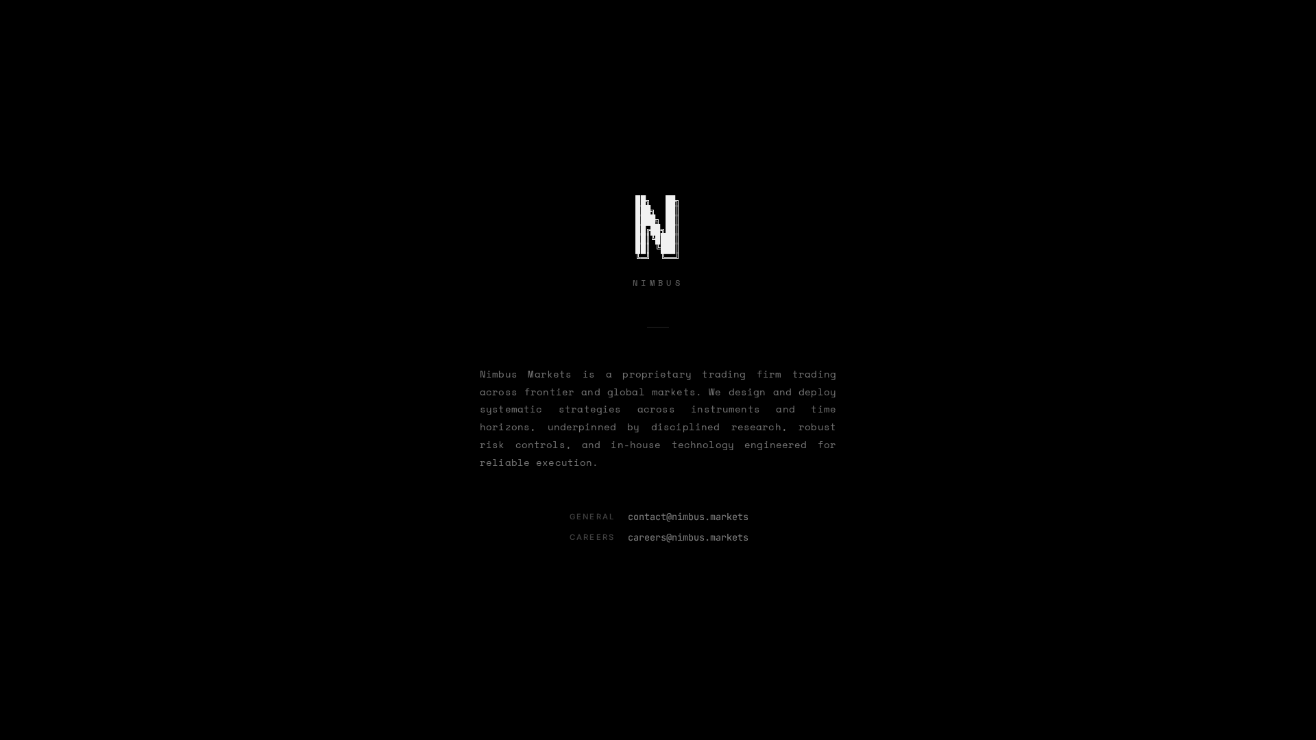Screenshot of nimbus.markets