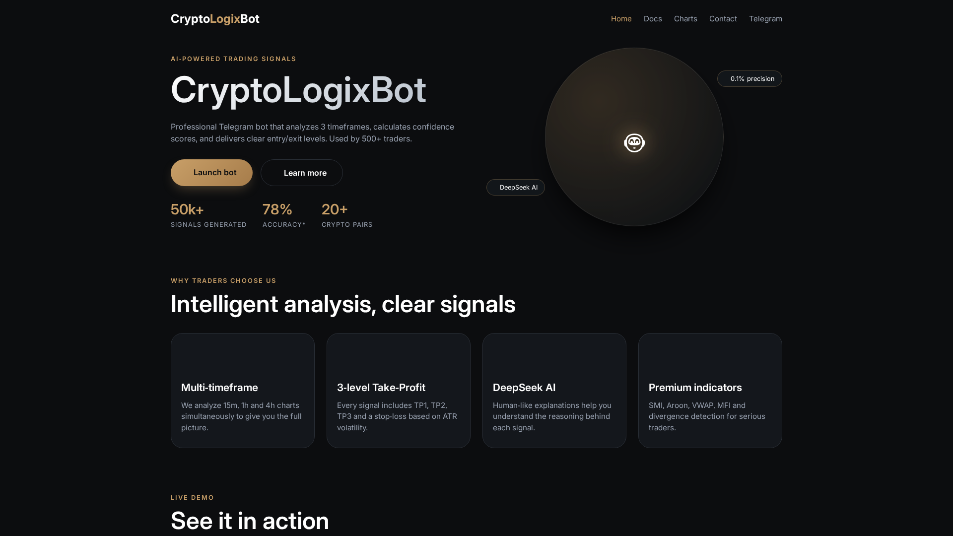 Screenshot of cryptologix.xyz