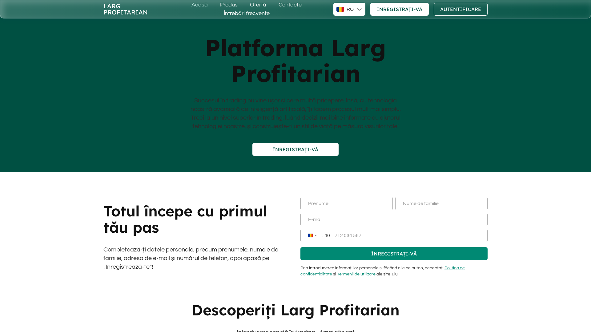 Screenshot of larg-profitarian.com