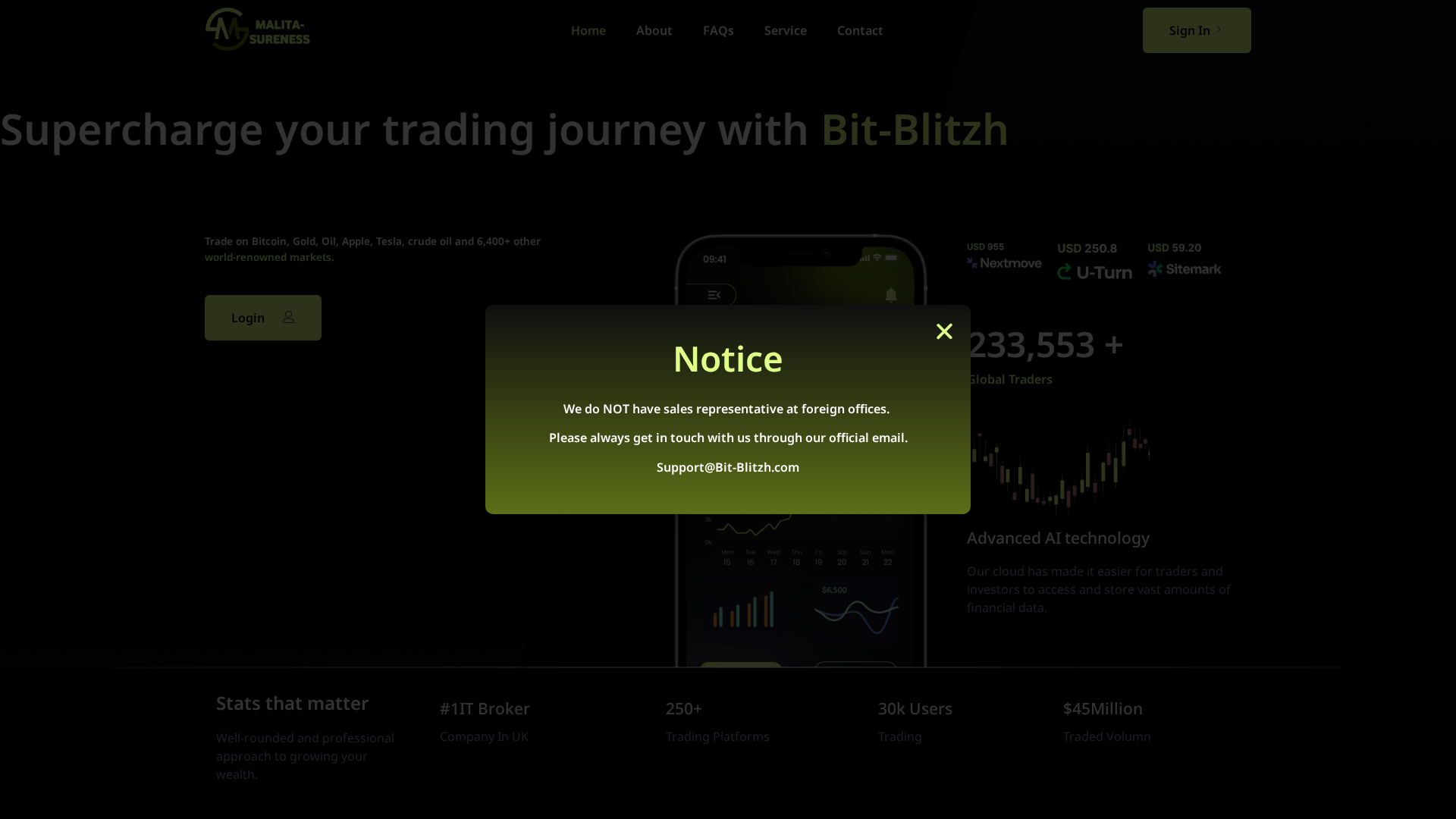 Screenshot of bit-blitzh.com