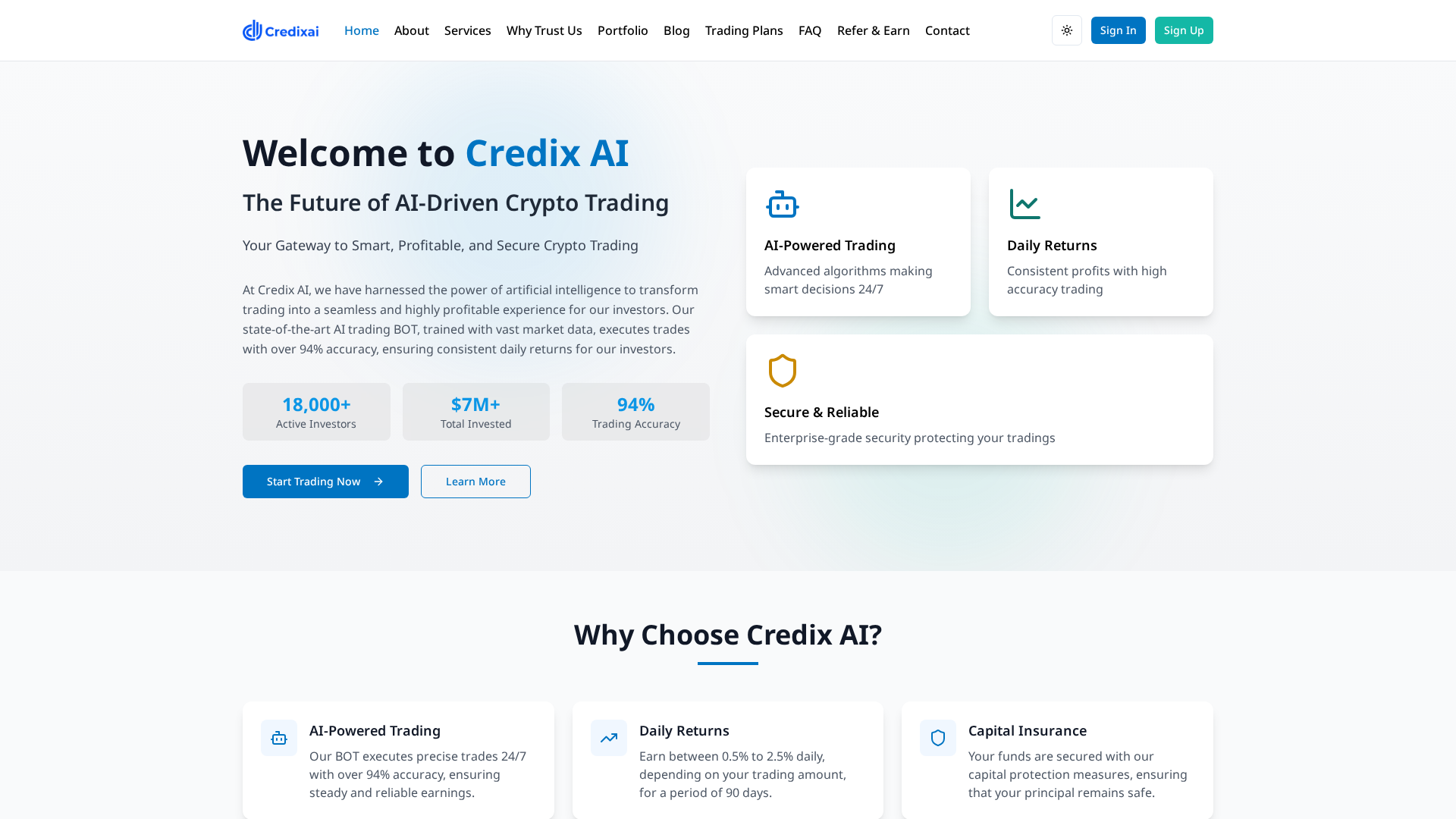 Screenshot of credixhub.com