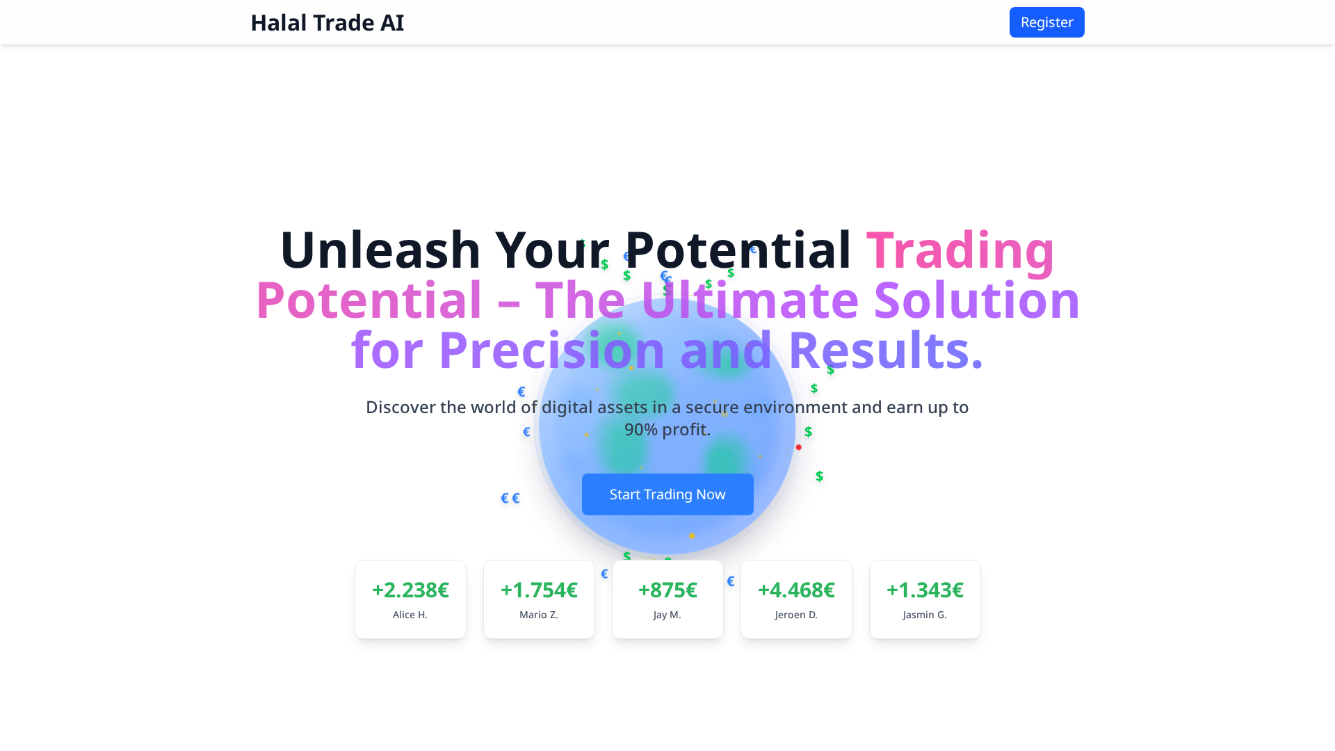Screenshot of halal-trade-ai.com