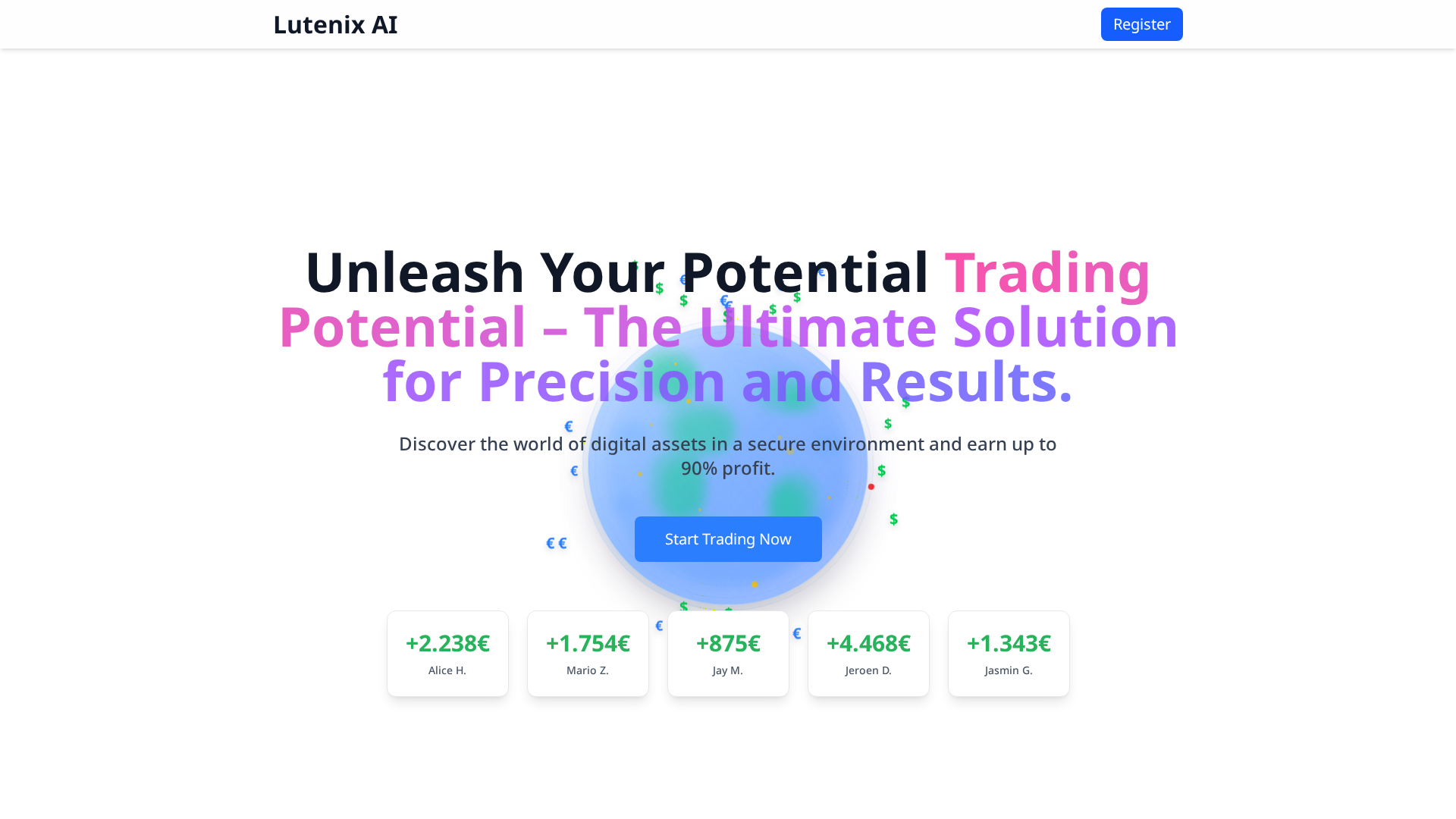 Screenshot of lutenix-ai.com