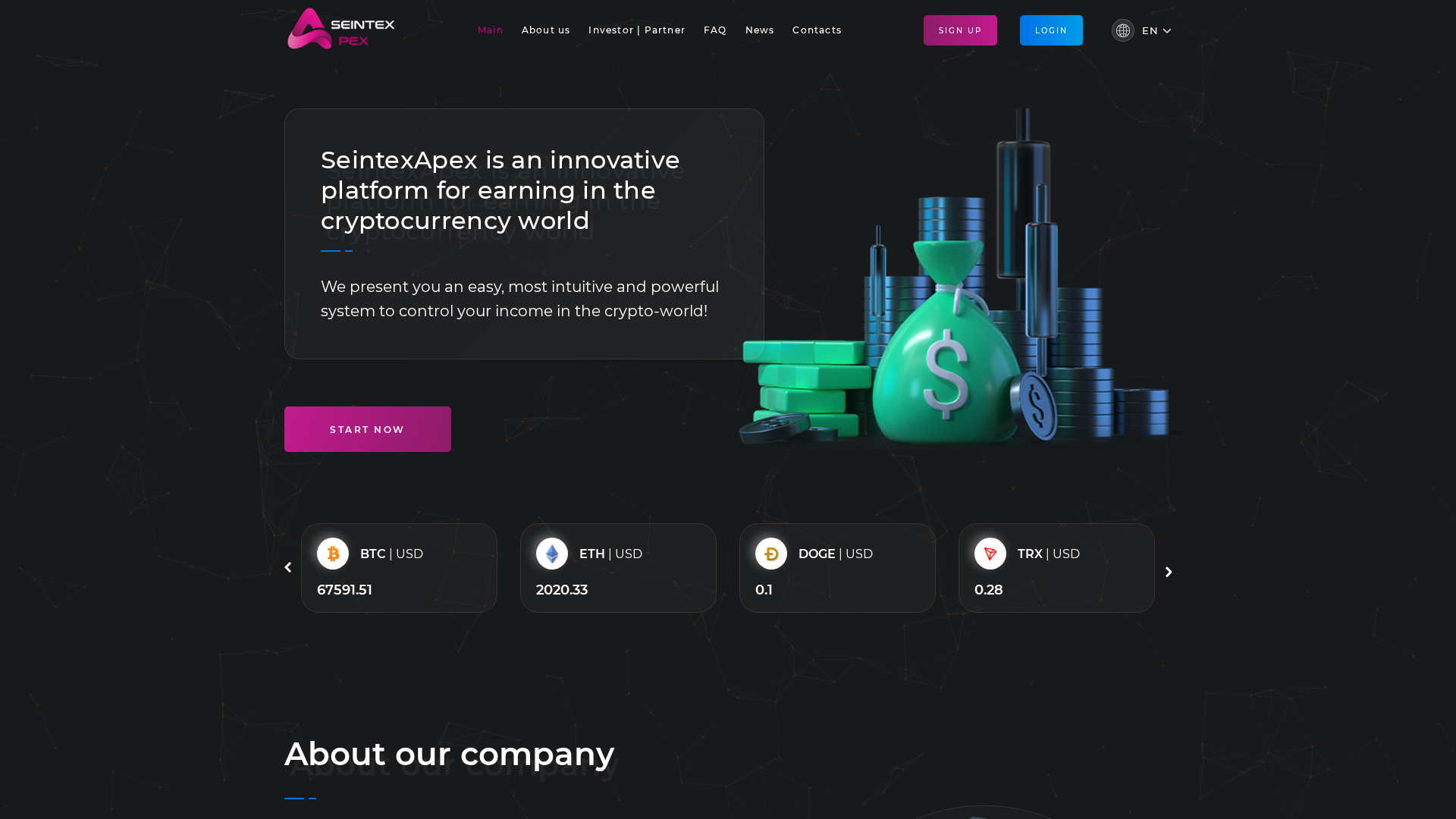 Screenshot of crypto-hub.co