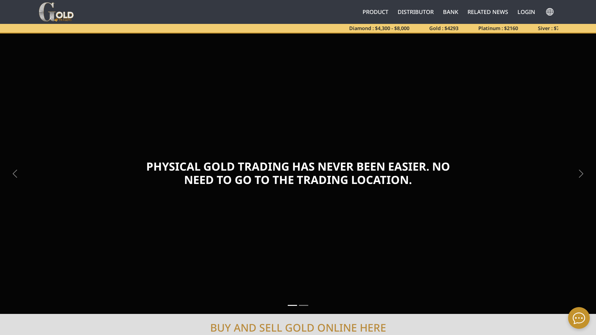 Screenshot of goldtrade.ink