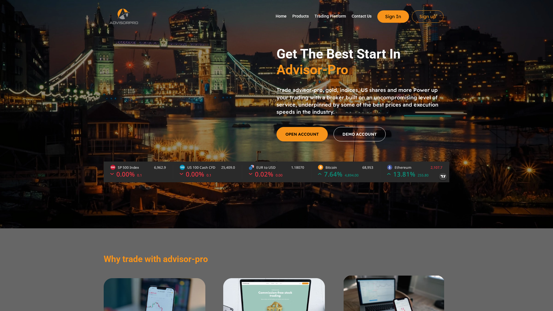 Screenshot of advisor-pro.net