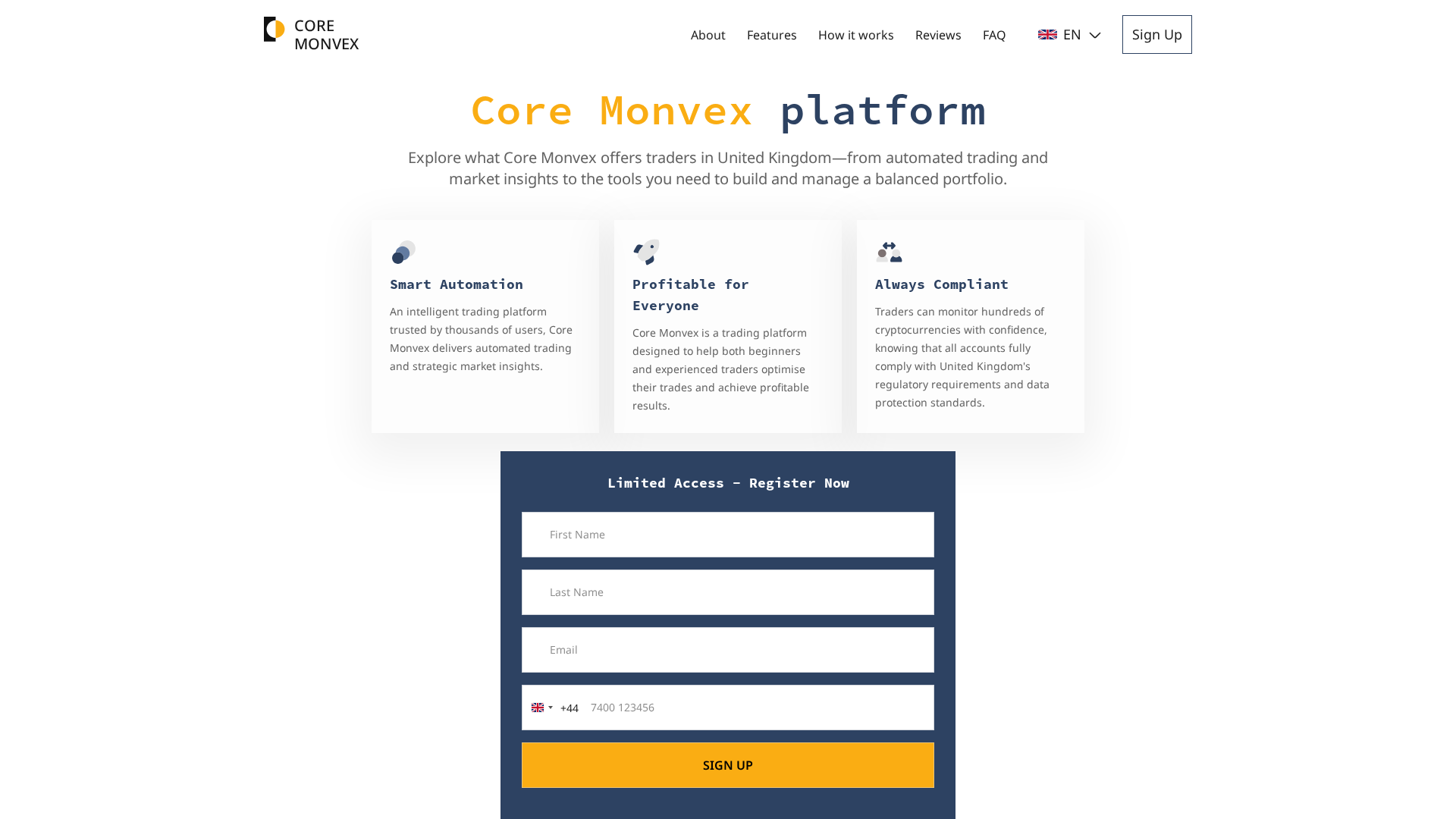 Screenshot of core-monvex.com