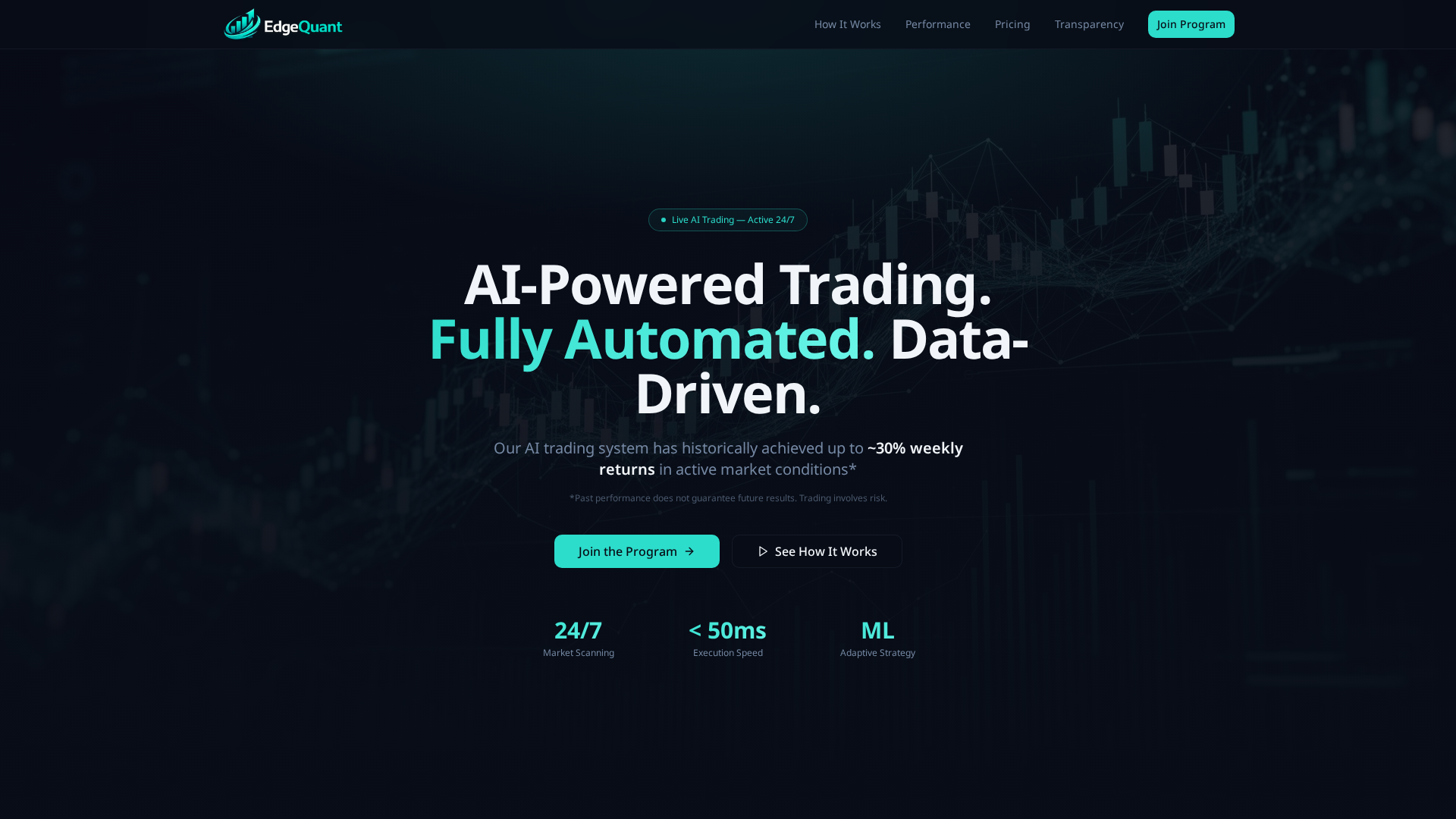 Screenshot of edgeaiquant.com