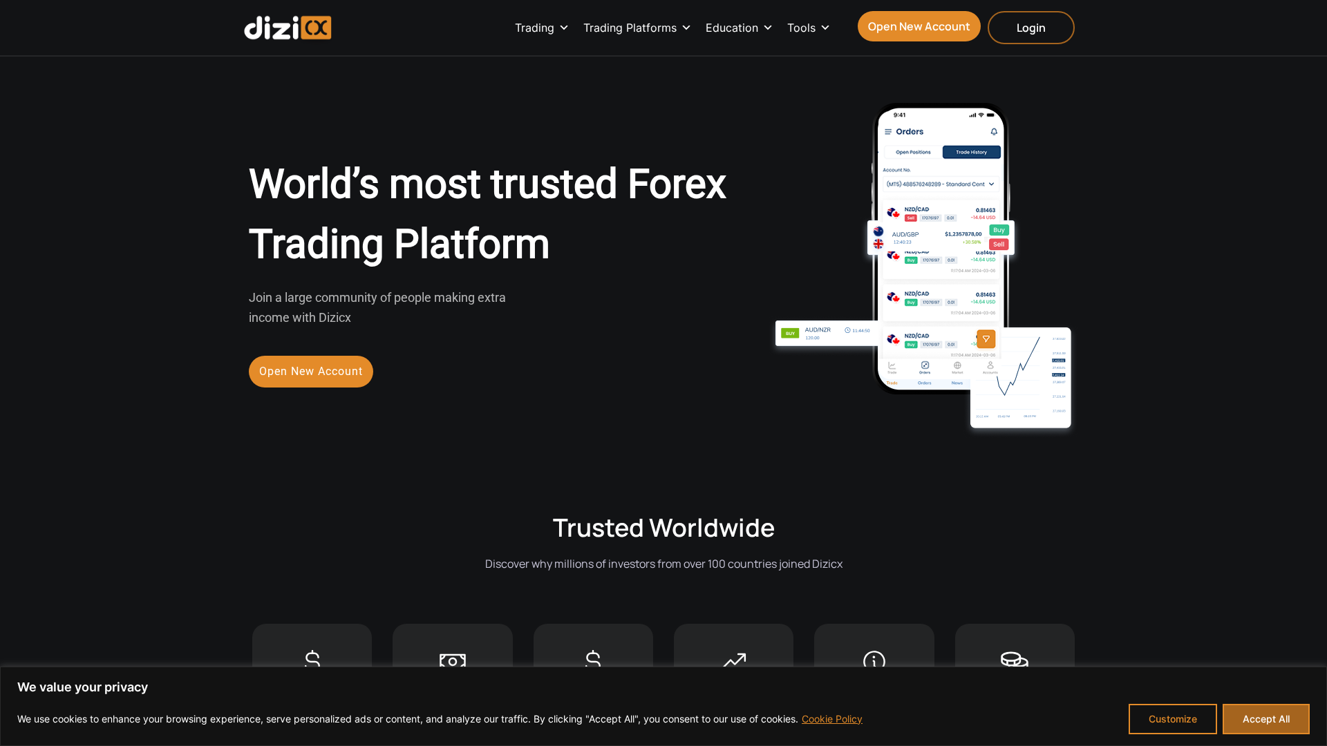 Screenshot of dizicx.com