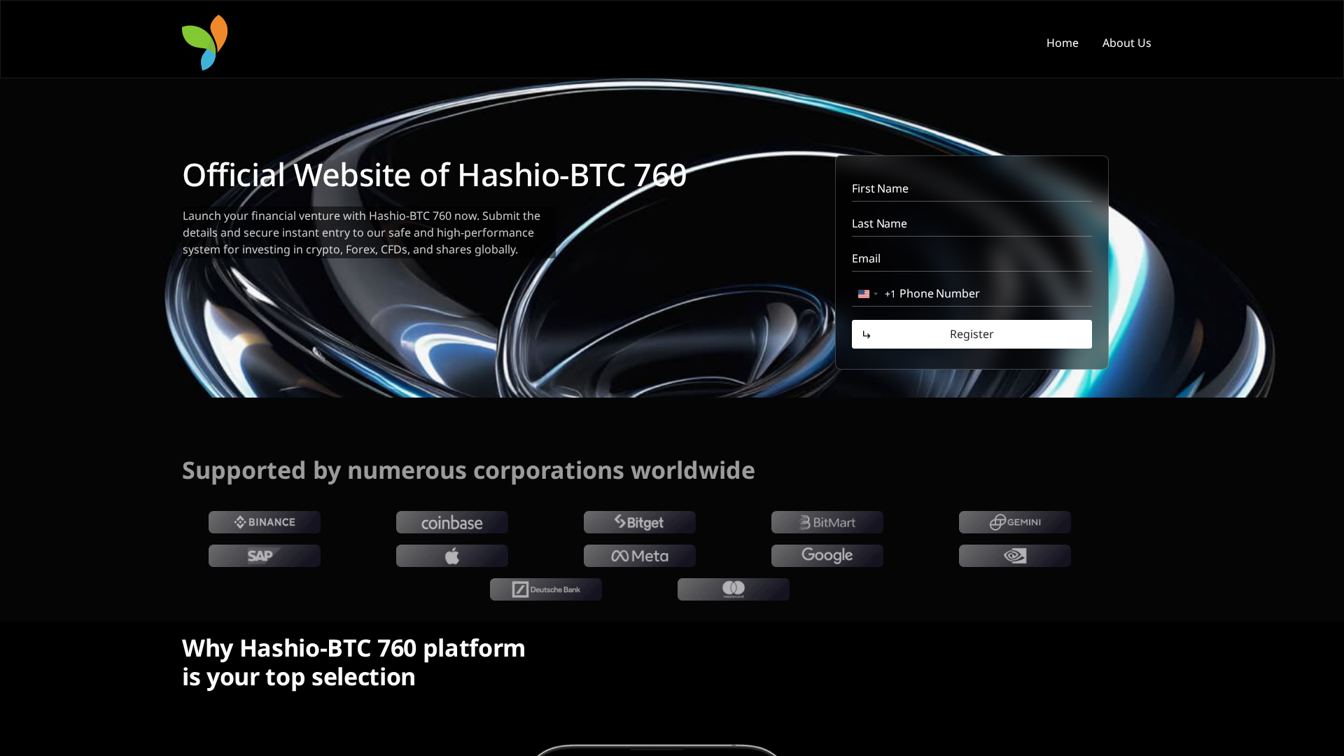 Screenshot of hashiobtc-760.com