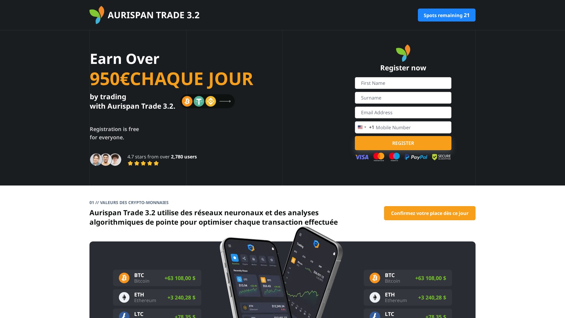 Screenshot of aurispantrade32.com