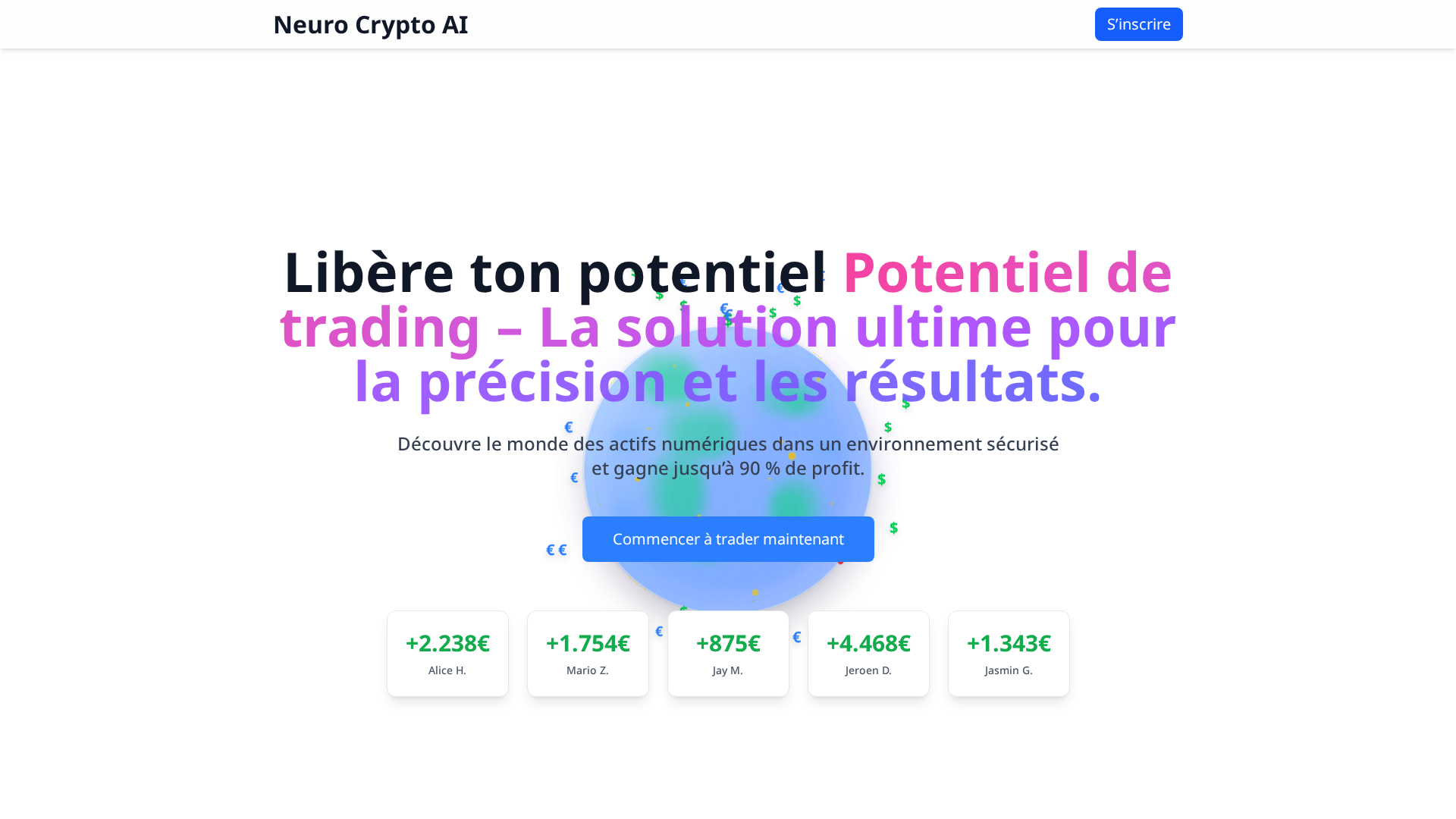 Screenshot of neurocryptoai.org