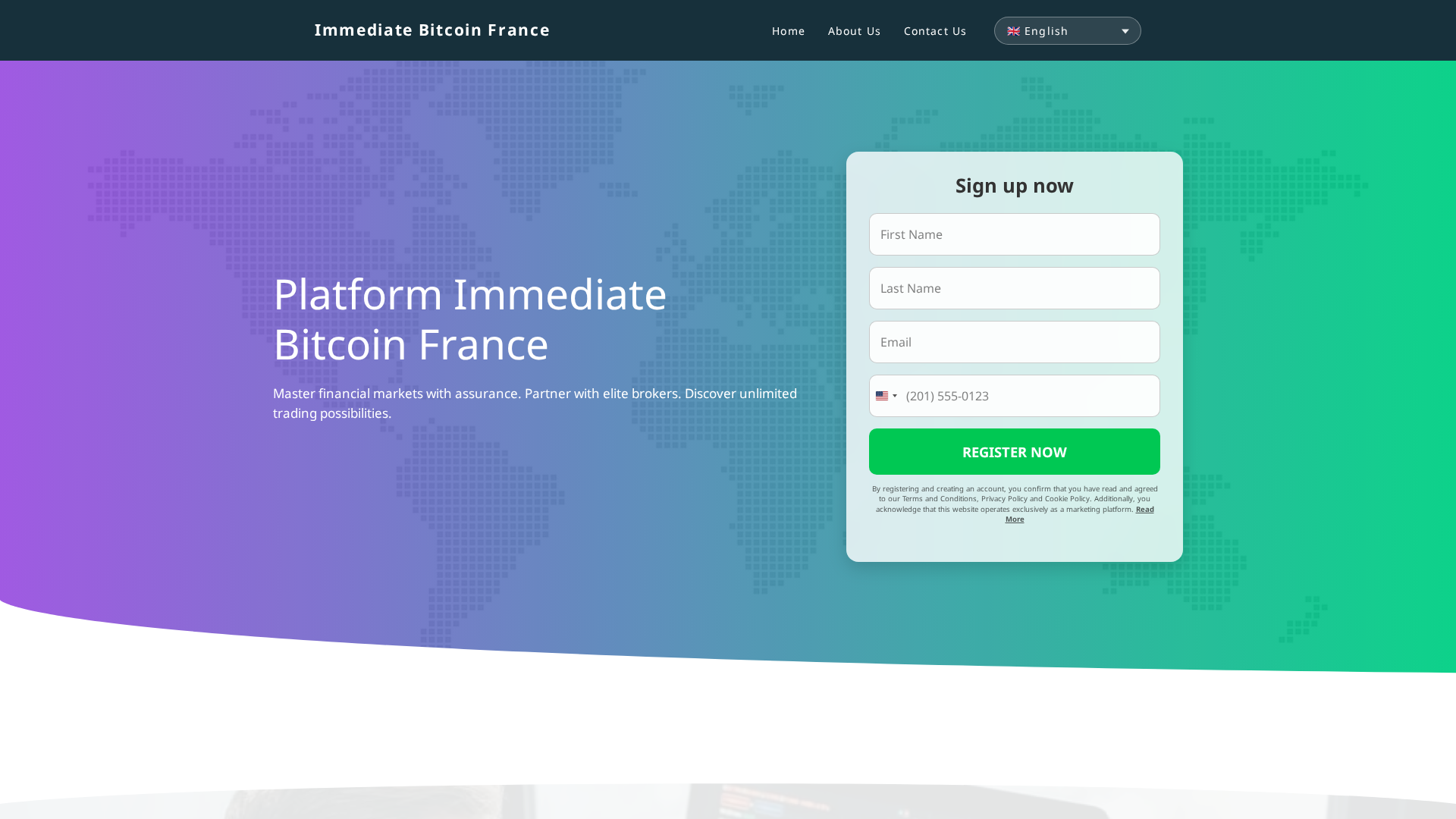 Screenshot of immediatebitcoinfrance.net