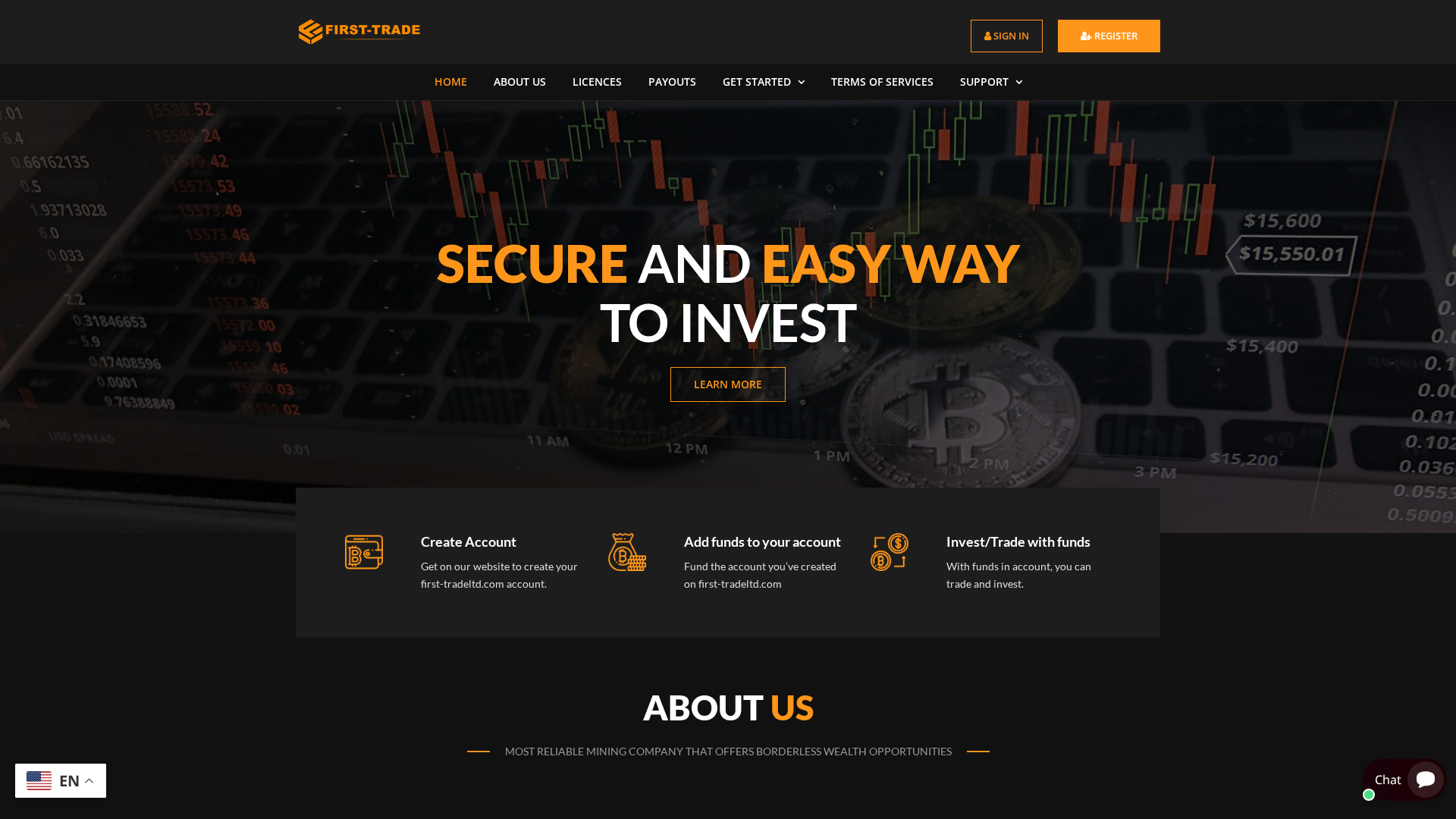 Screenshot of first-tradeltd.com