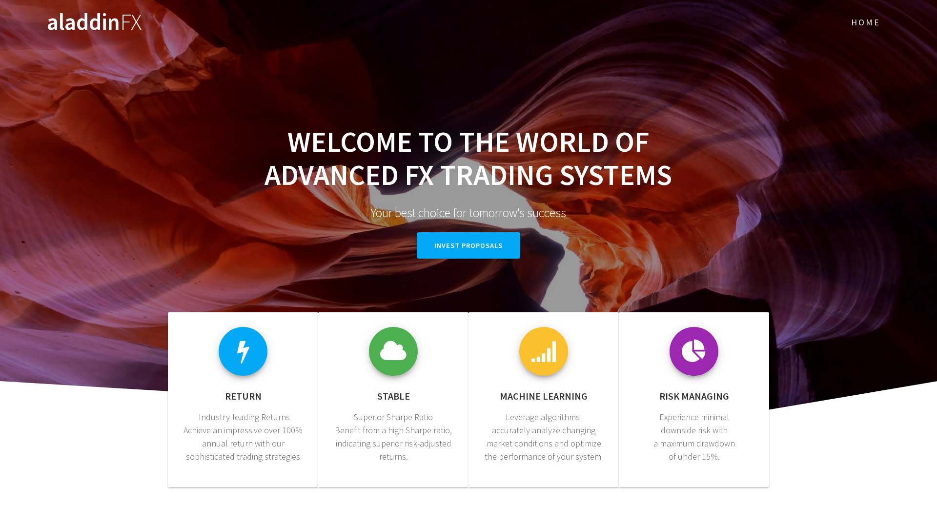 Screenshot of aladdinfx.store