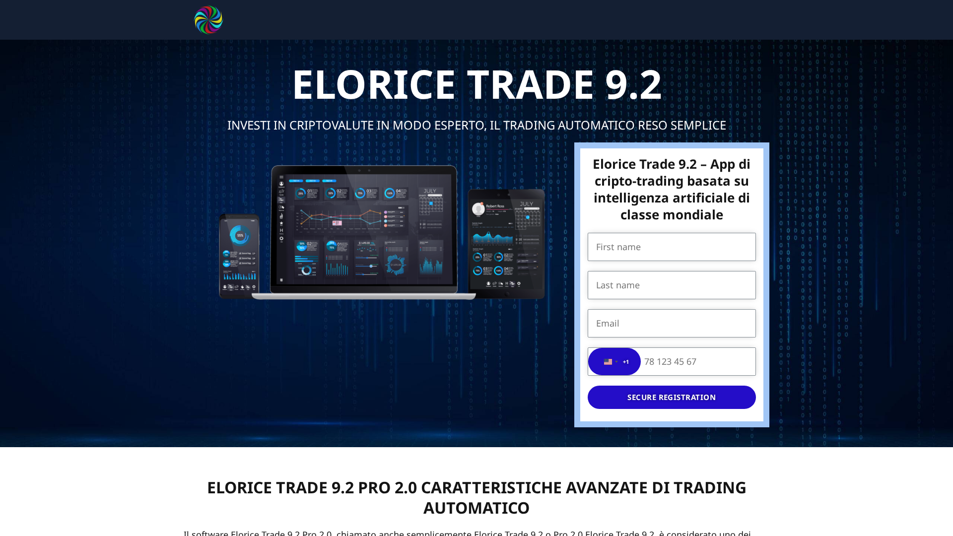 Screenshot of eloricetrade-92.it