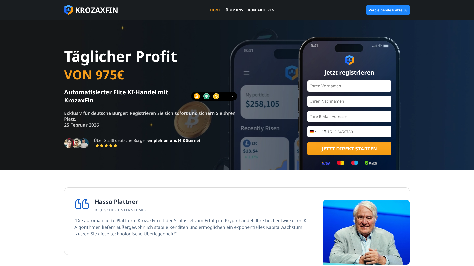 Screenshot of krozaxfinai.com