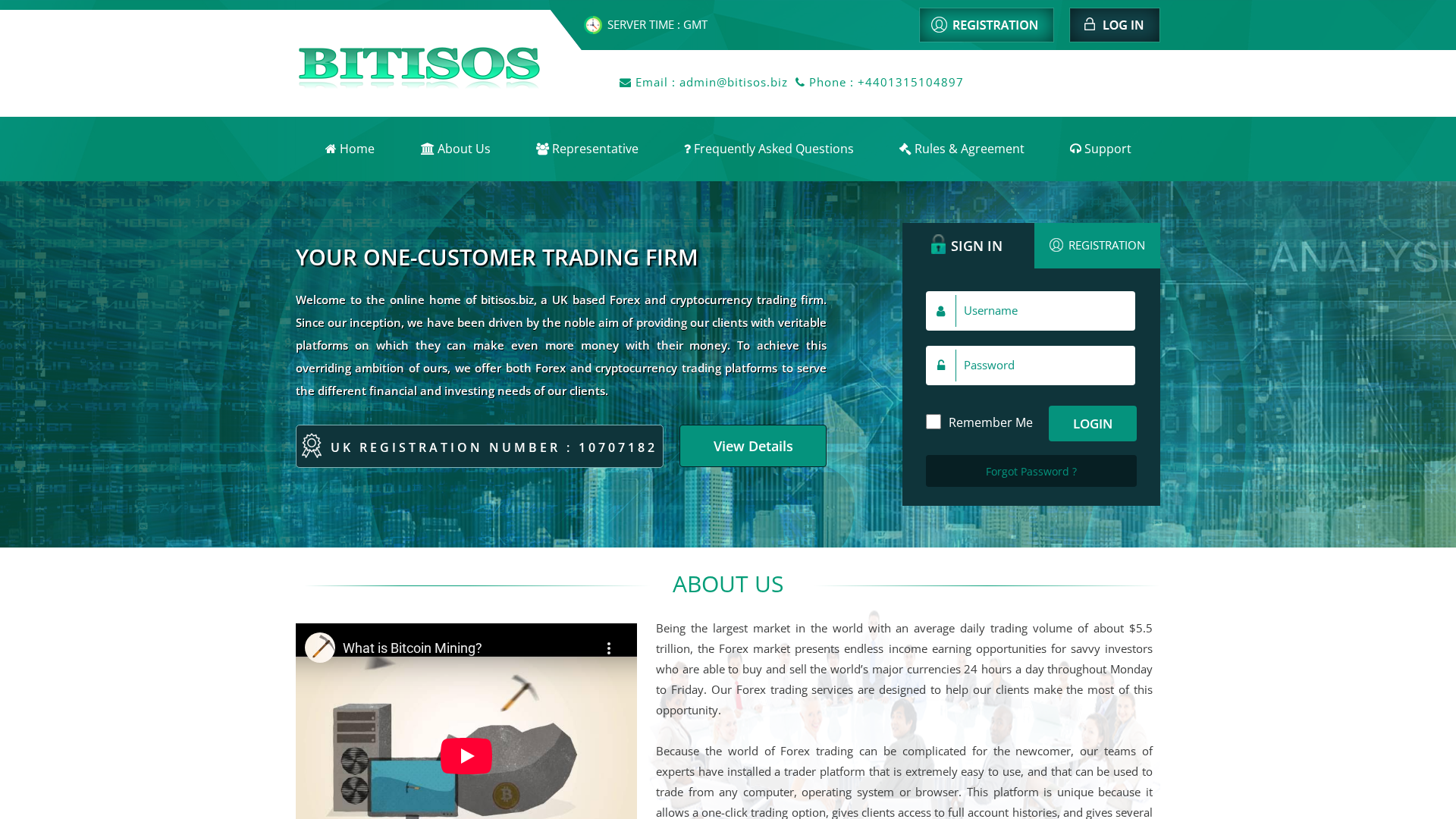 Screenshot of bitisos.biz