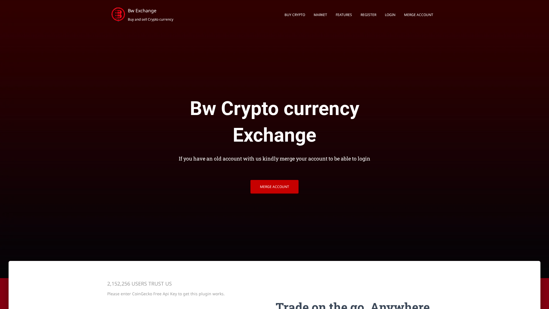 Screenshot of bw-exchange.net