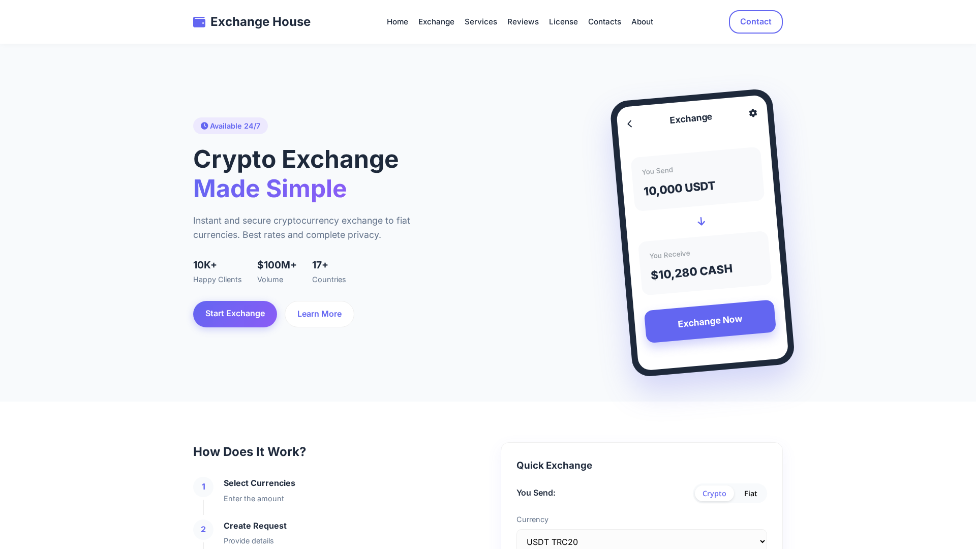 Screenshot of ex-changehouse.com