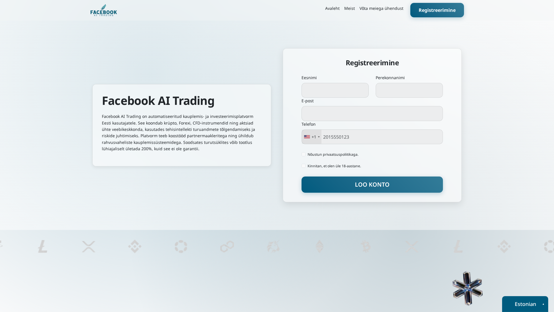 Screenshot of facebook-ai-trading.org