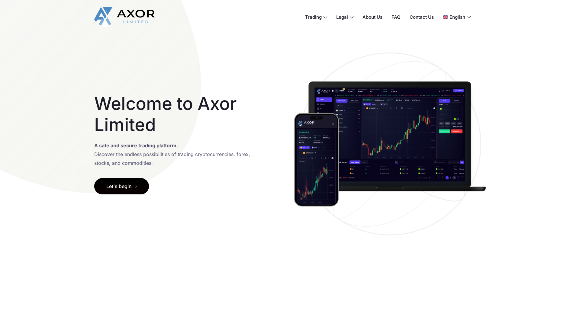 Screenshot of axorlimited.com