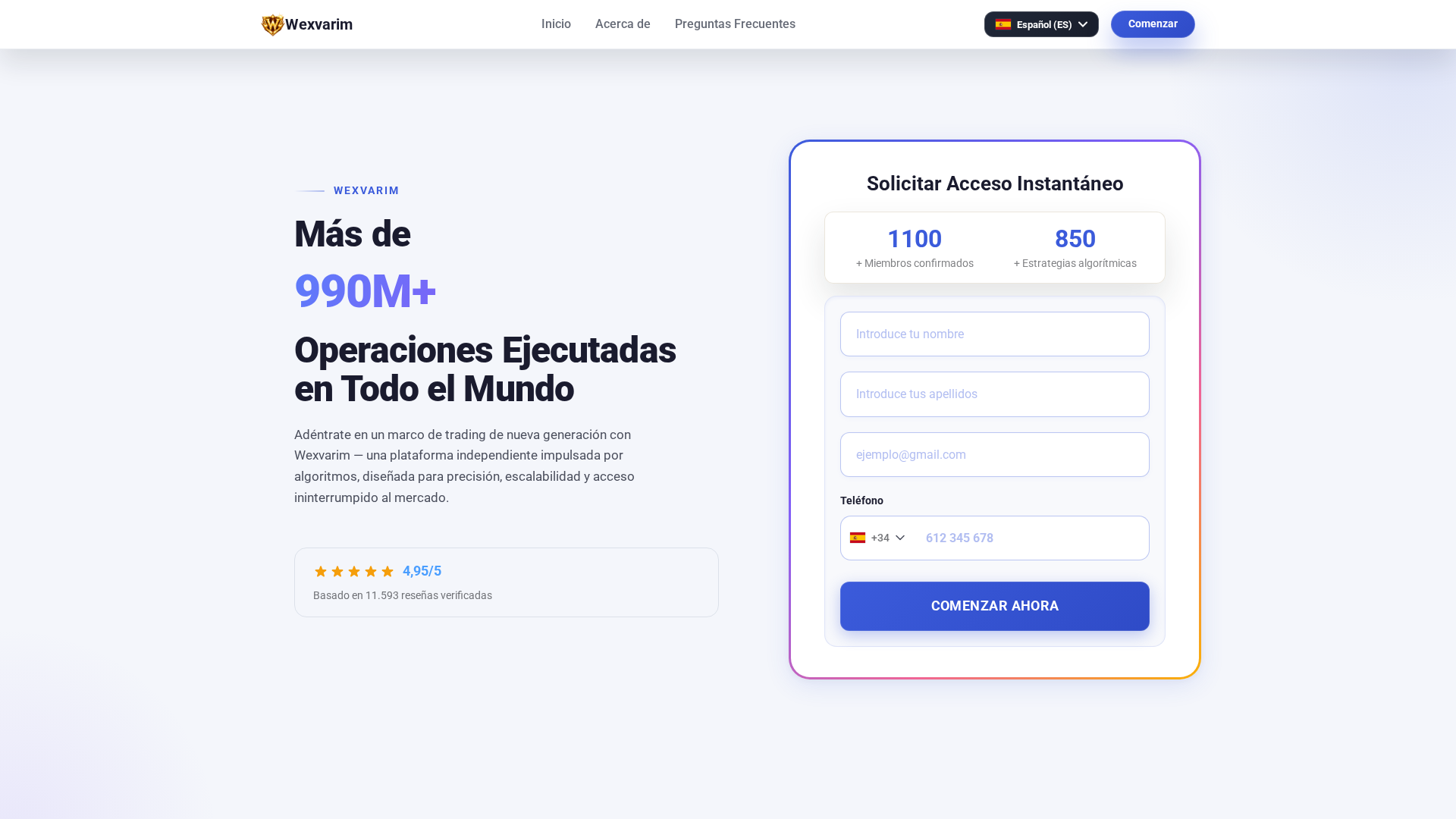 Screenshot of wexvarim.es