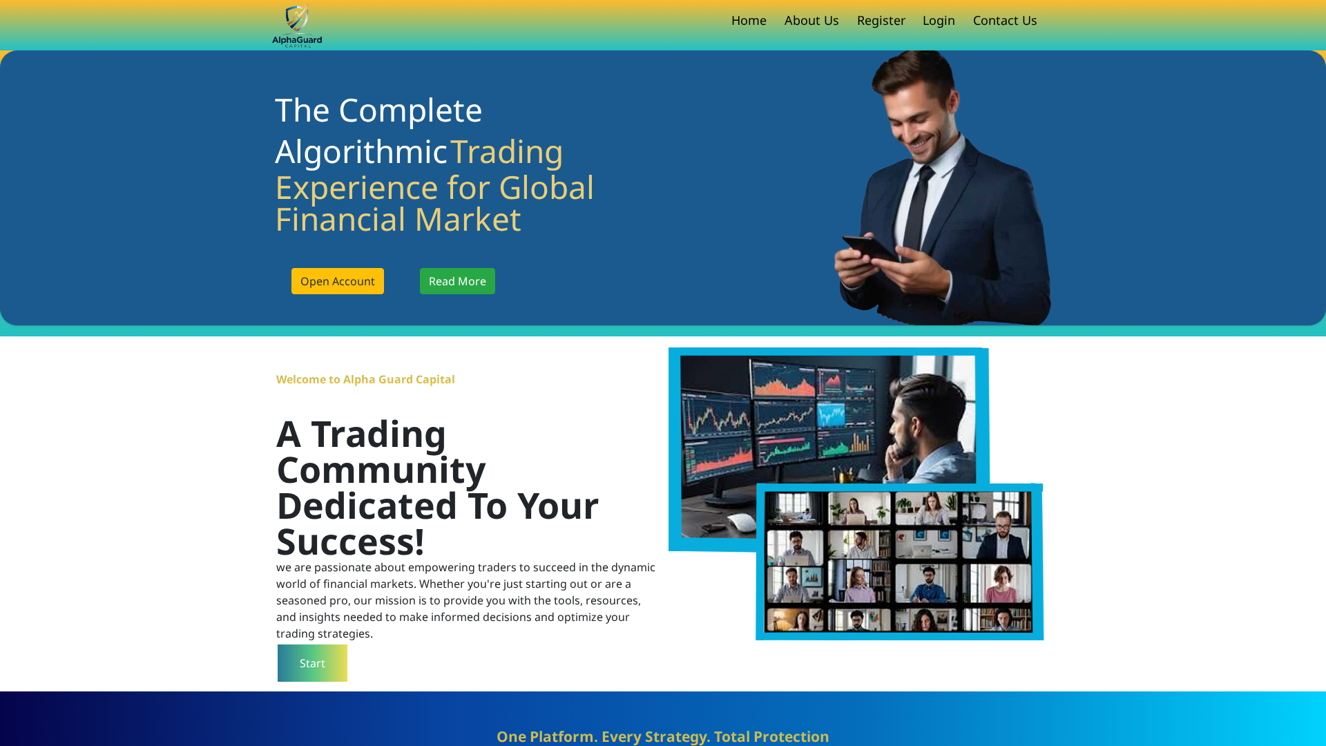 Screenshot of alphaguardcapital.com