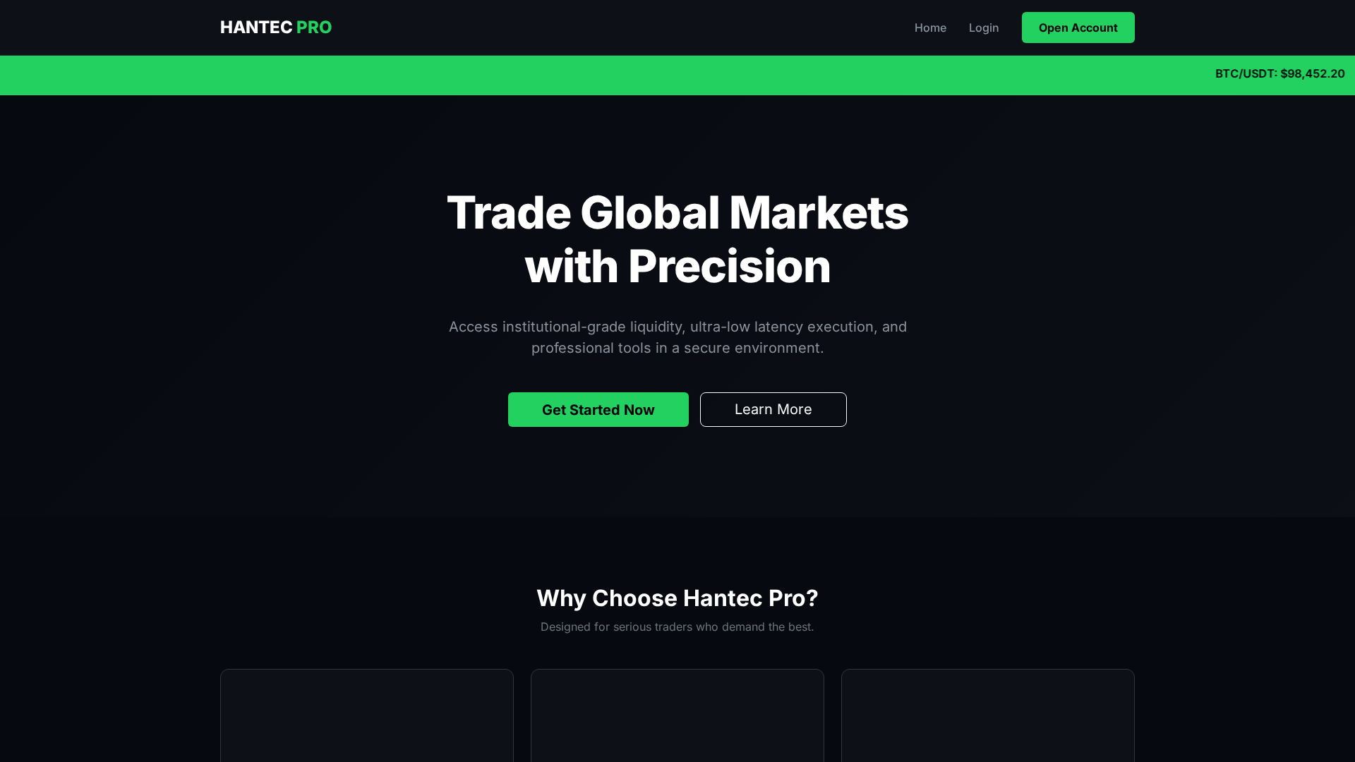 Screenshot of hmarketpro.com