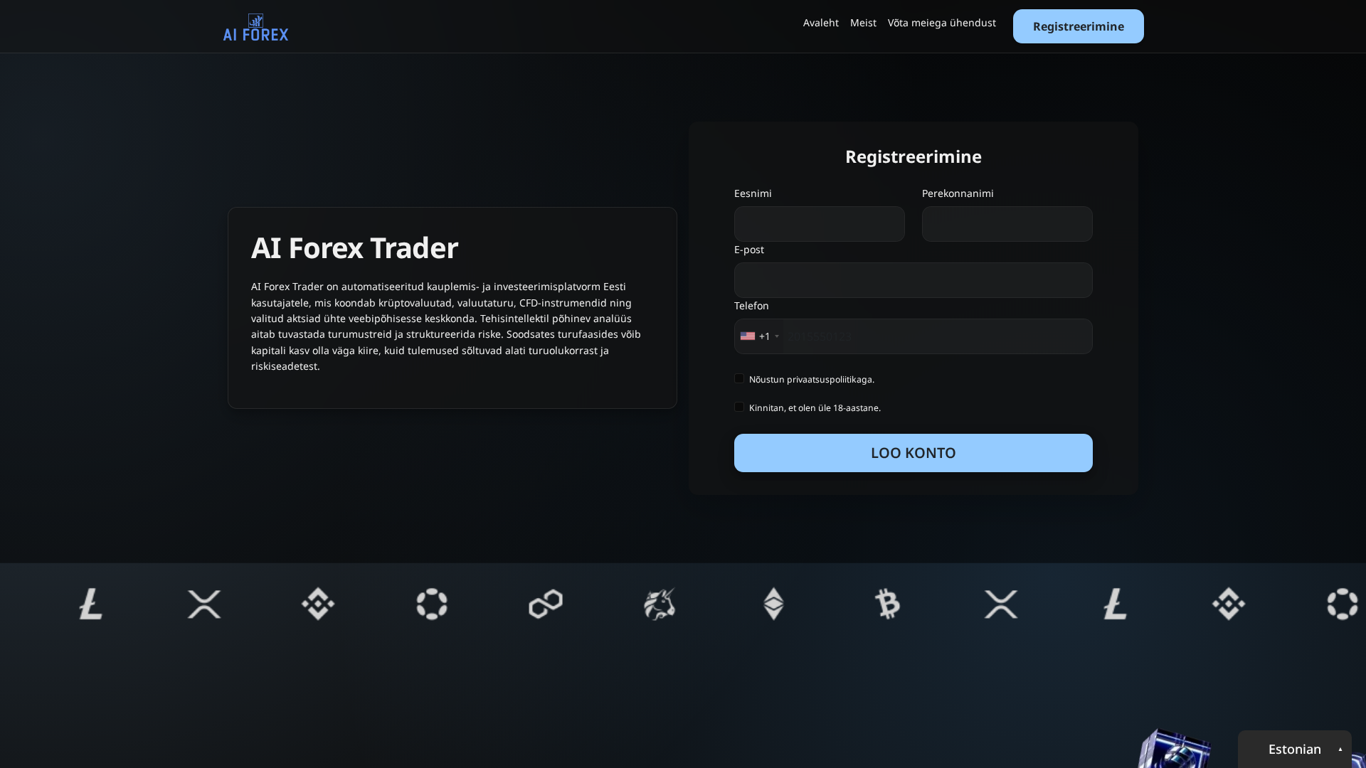 Screenshot of ai-forex-trader.org