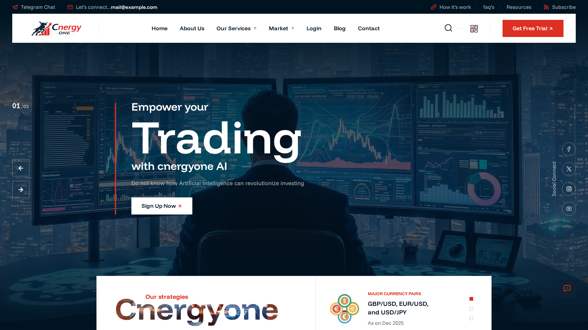 Screenshot of cnergyone.trade