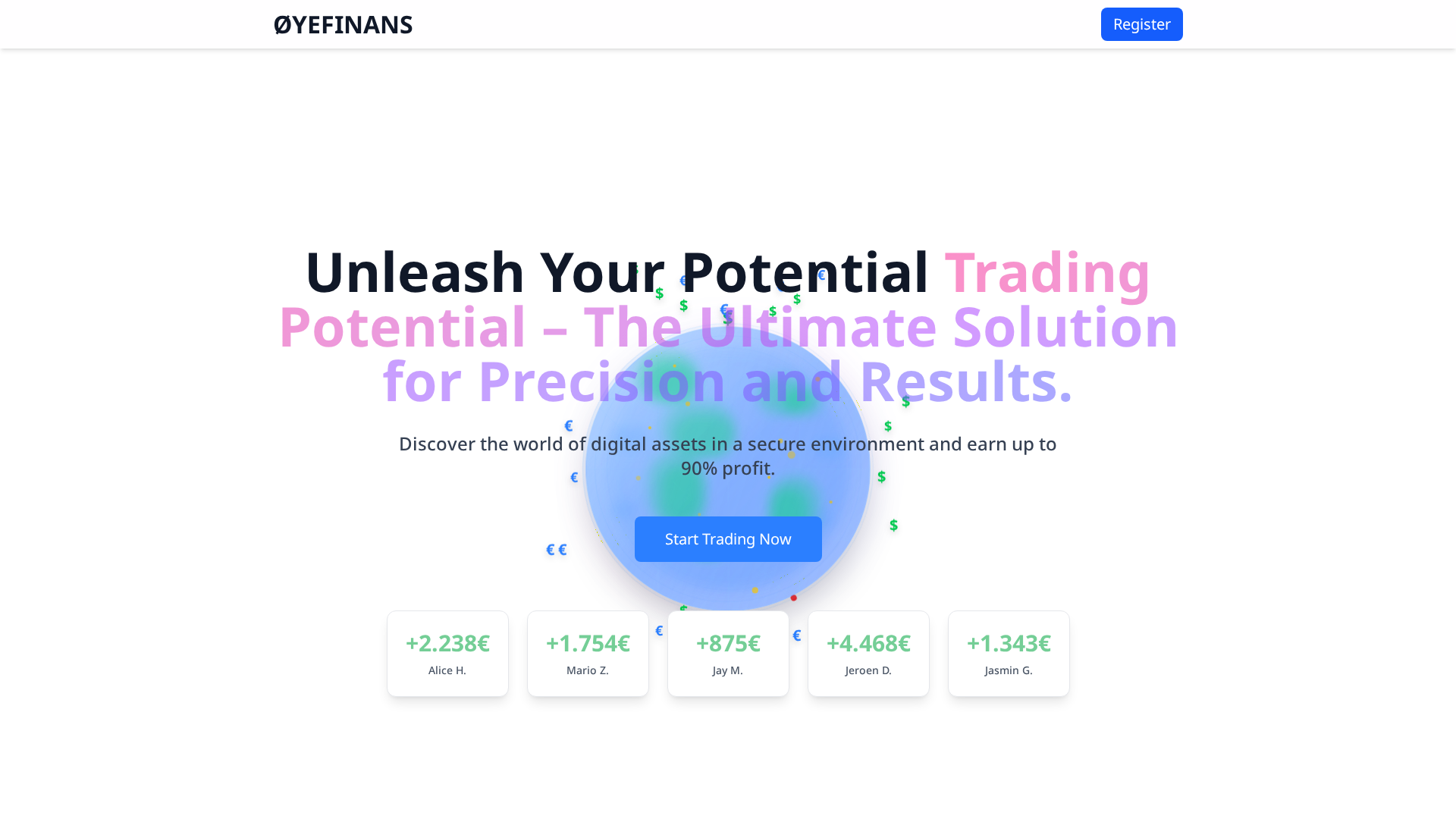 Screenshot of oyefinans.org