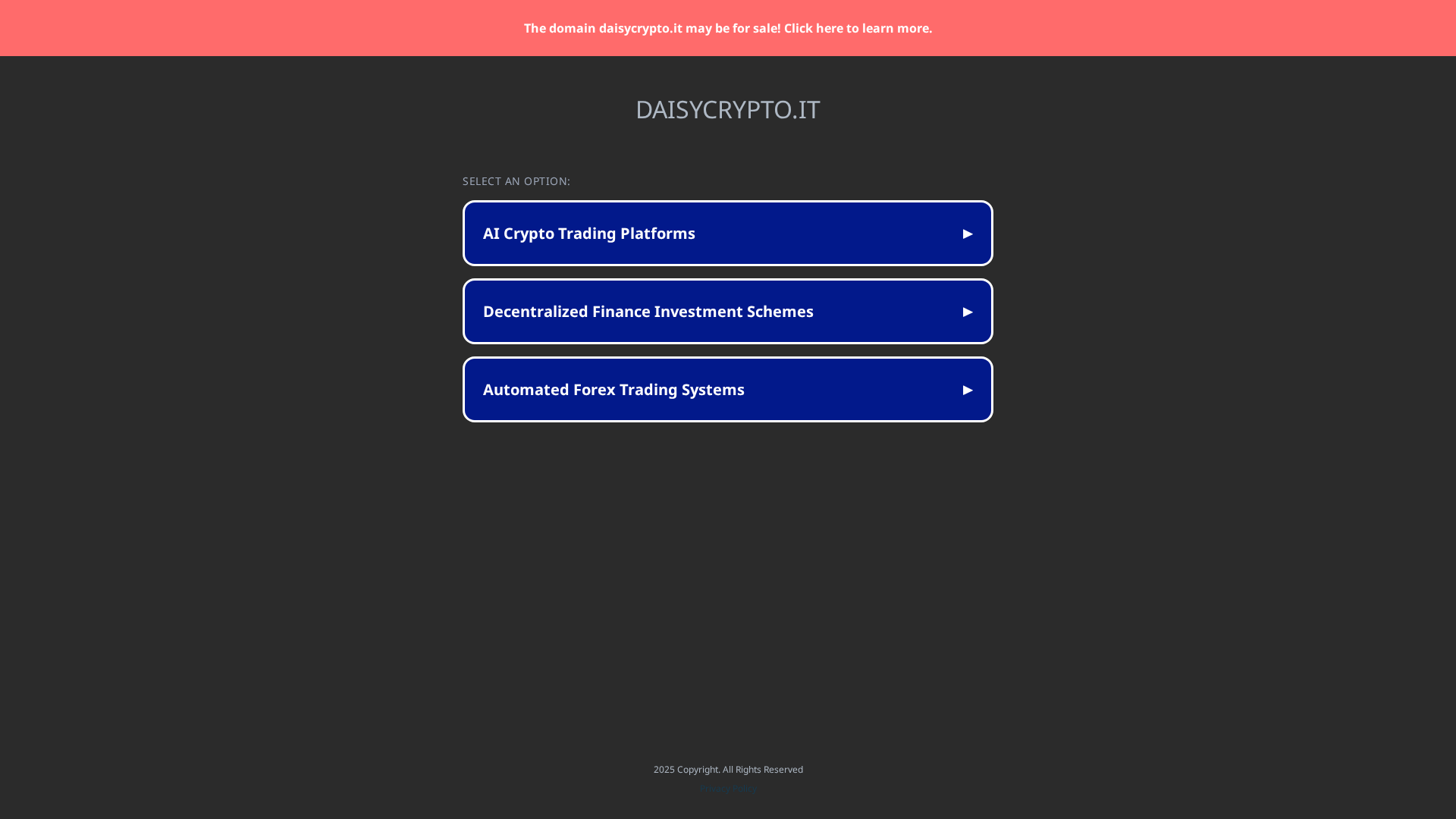 Screenshot of daisycrypto.it
