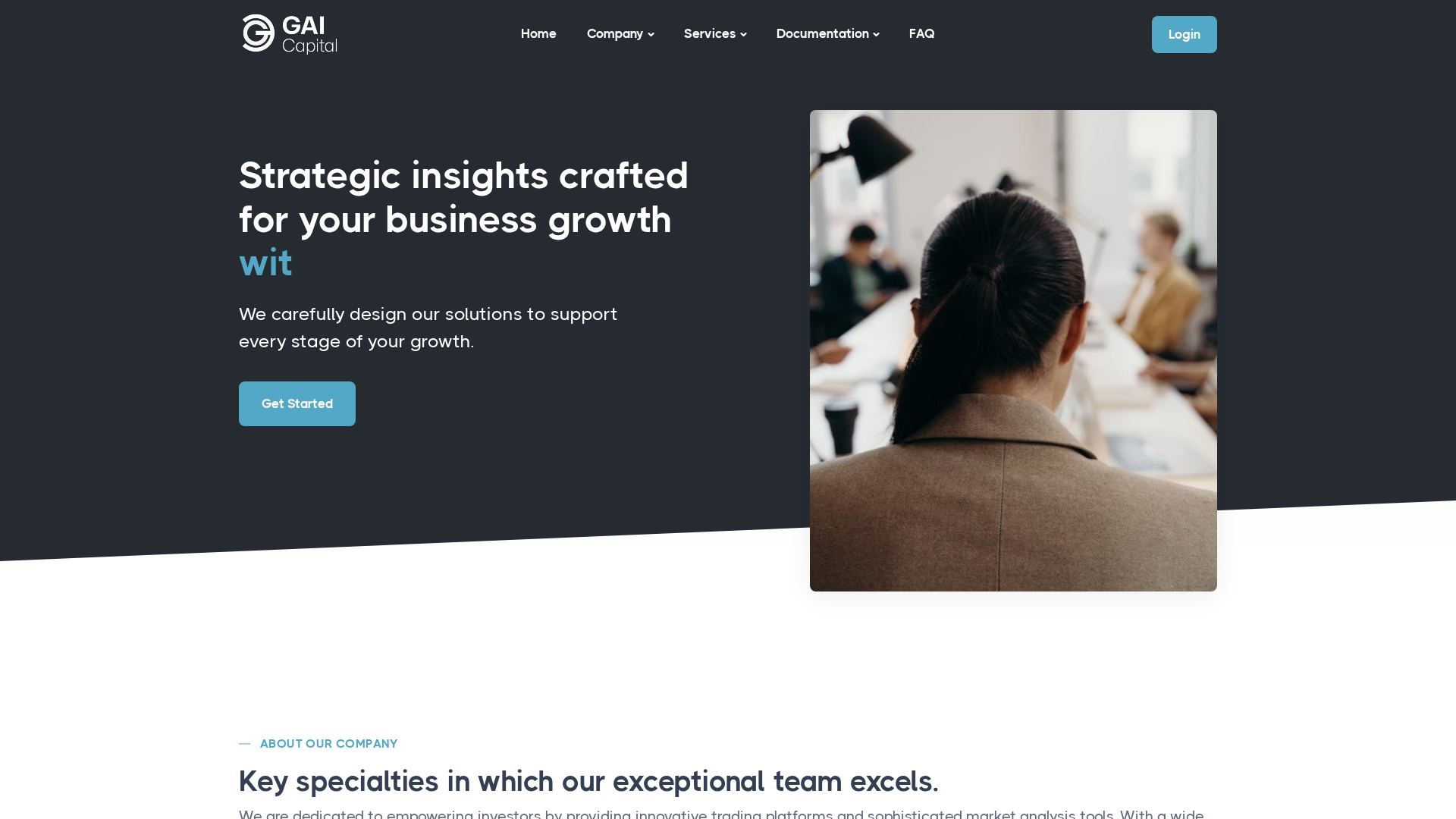 Screenshot of gai-capitals.com