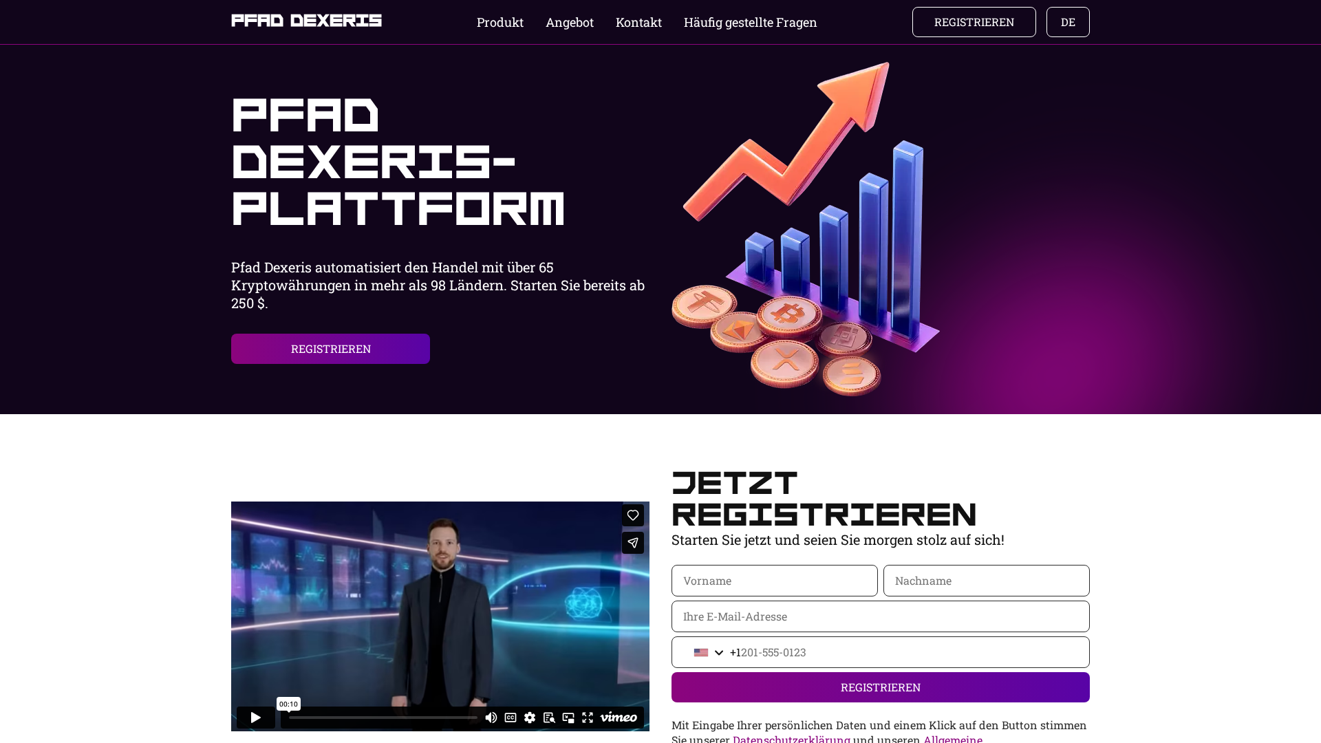 Screenshot of pfad-dexeris.com