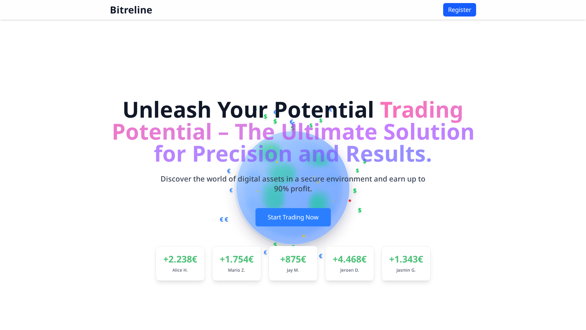 Screenshot of bitreline-official.com