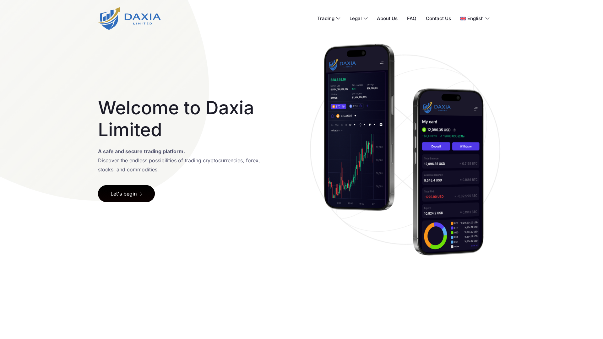 Screenshot of daxialimited.com